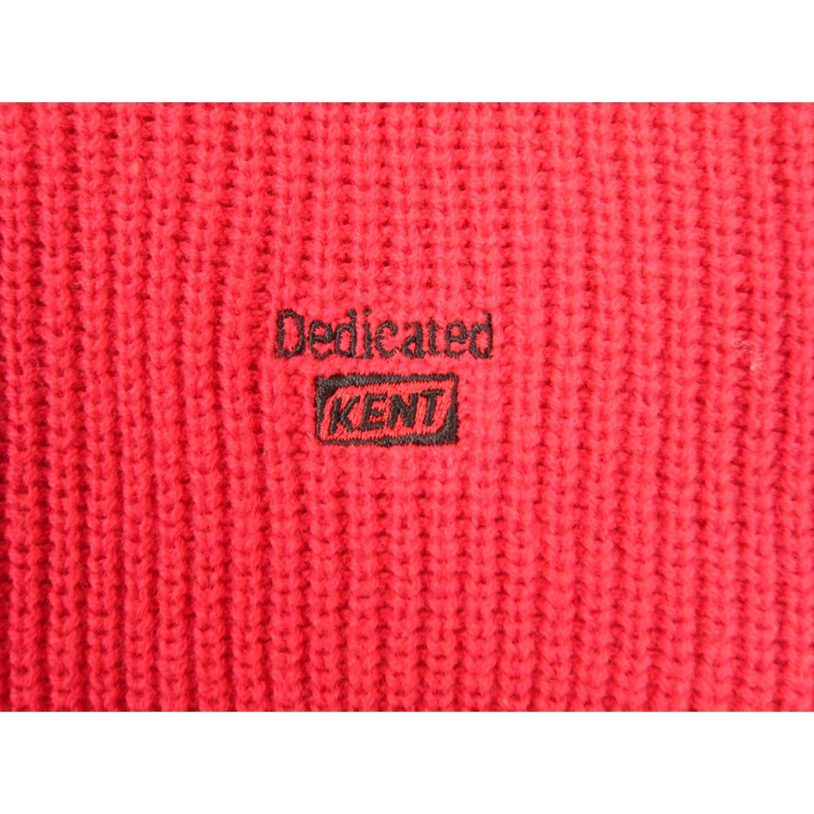 Vintage VINTAGE Vantage Sweater Mens Large Red Knit Cotton Made in USA Farm 90s Classic Pullover Long Sleeve Size US L / EU 52-54 / 3 - 3 Thumbnail