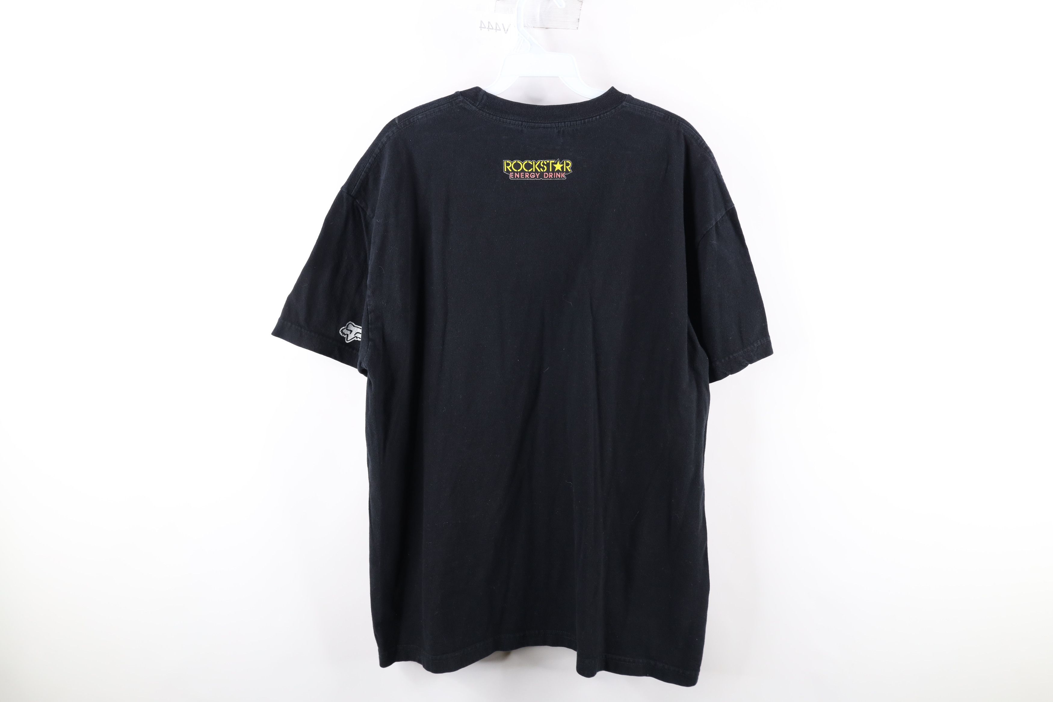 Fox Racing × Vintage Vintage Fox Racing Out Rockstar Energy Drink T-Shirt Black Size US XL / EU 56 / 4 - 8 Thumbnail