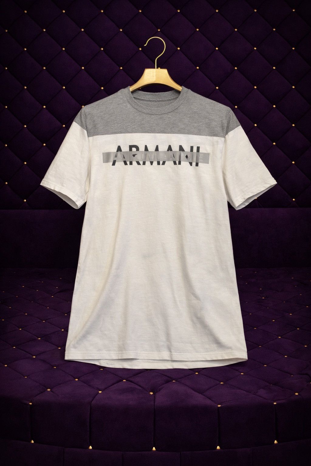 Armani Exchange ARMANI EXCHANGE SPELLOUT LOGO S/S T SHIRT Size US L / EU 52-54 / 3 - 1 Thumbnail