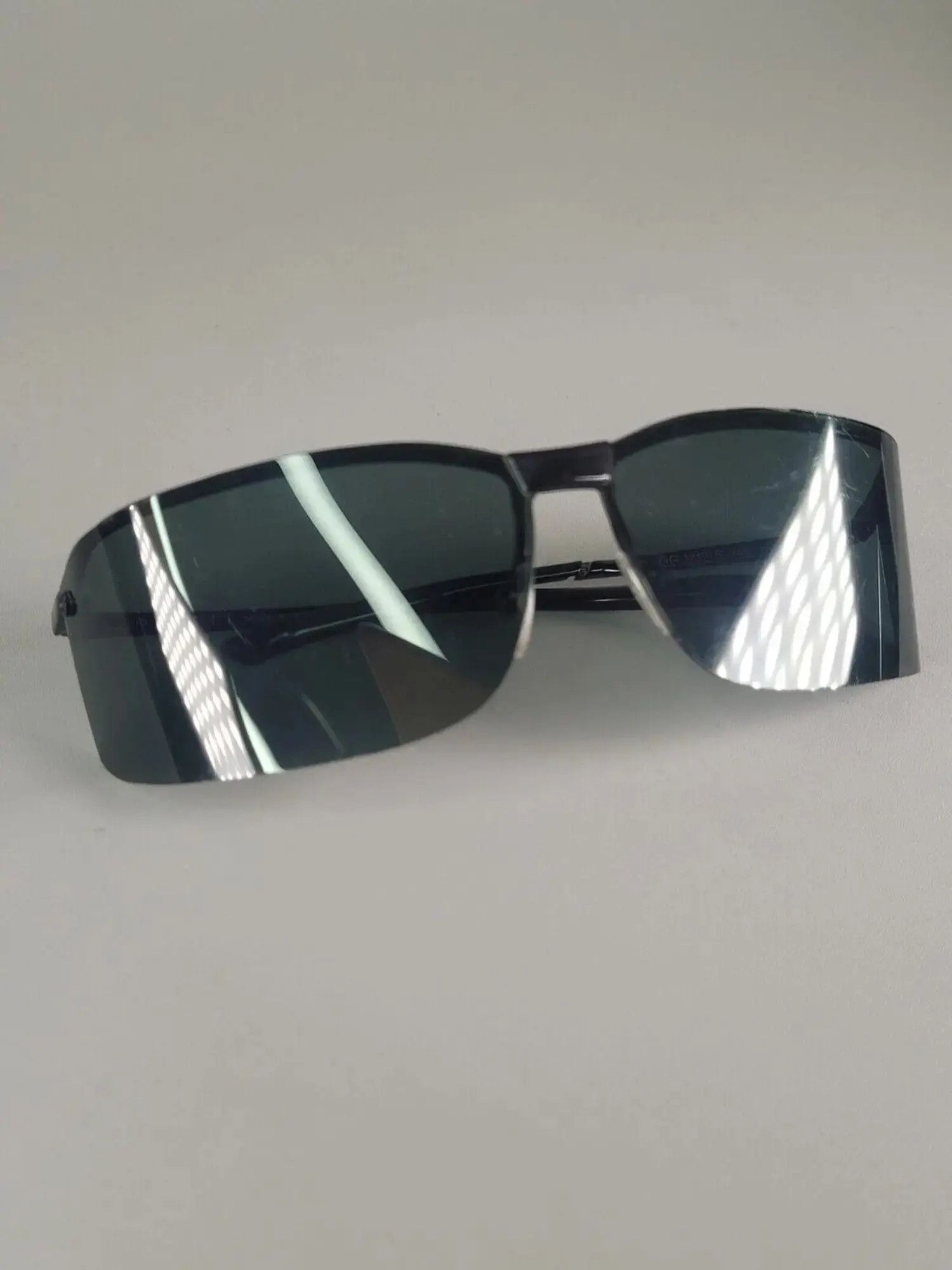 GUCCI Sunglasses Shield Wrap Rimless Ski Mask Tom Ford Era