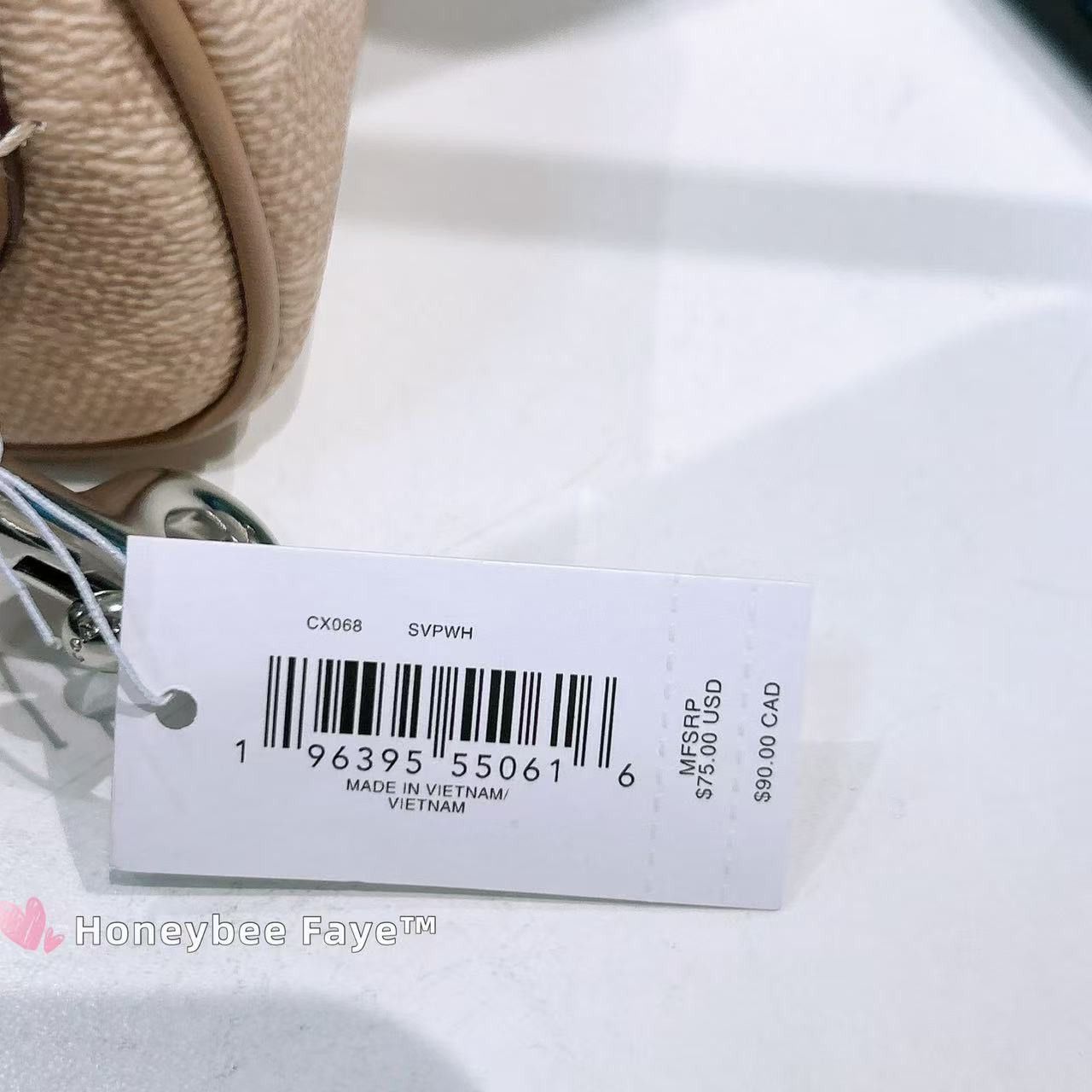 Coach Mini Rowan Bag Charm In Signature Canvas CX068 Size ONE SIZE - 6 Thumbnail