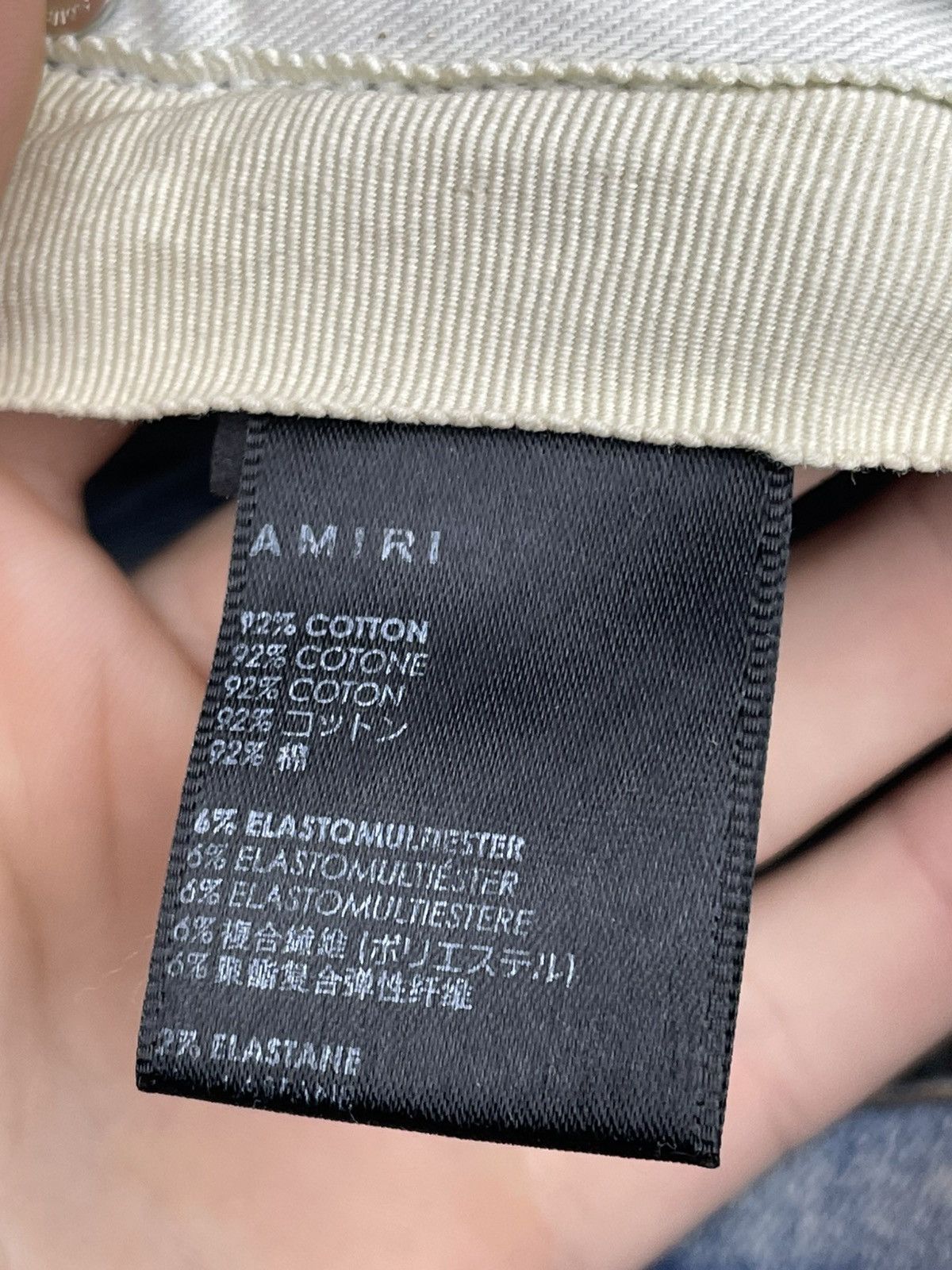 Amiri Size 40 - Amiri Blue Denim Brown Patch Jeans $1090 Retail Size US 40 / EU 56 - 9 Thumbnail