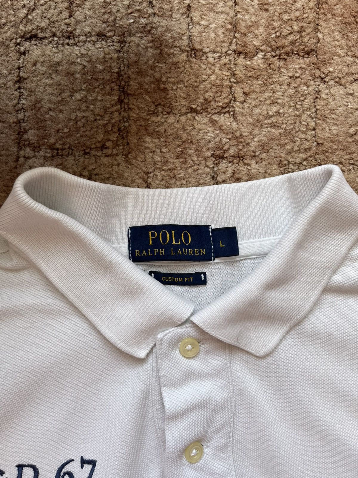 Polo Ralph Lauren Vintage Polo Ralph Lauren #5 Big Logo Chief Kief White Tee Size US L / EU 52-54 / 3 - 3 Thumbnail