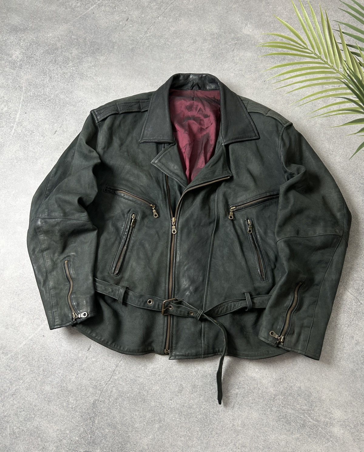 Genuine Leather Vintage Genuine Leather biker jacket cowboys mens Size US L / EU 52-54 / 3 - 2 Thumbnail