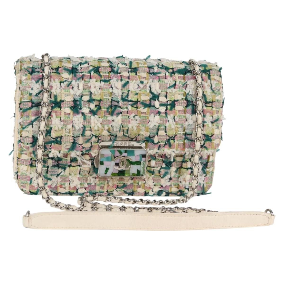 Chanel Chanel Beauty Lock Flap Bag Quilted Tweed Size ONE SIZE - 1 Thumbnail
