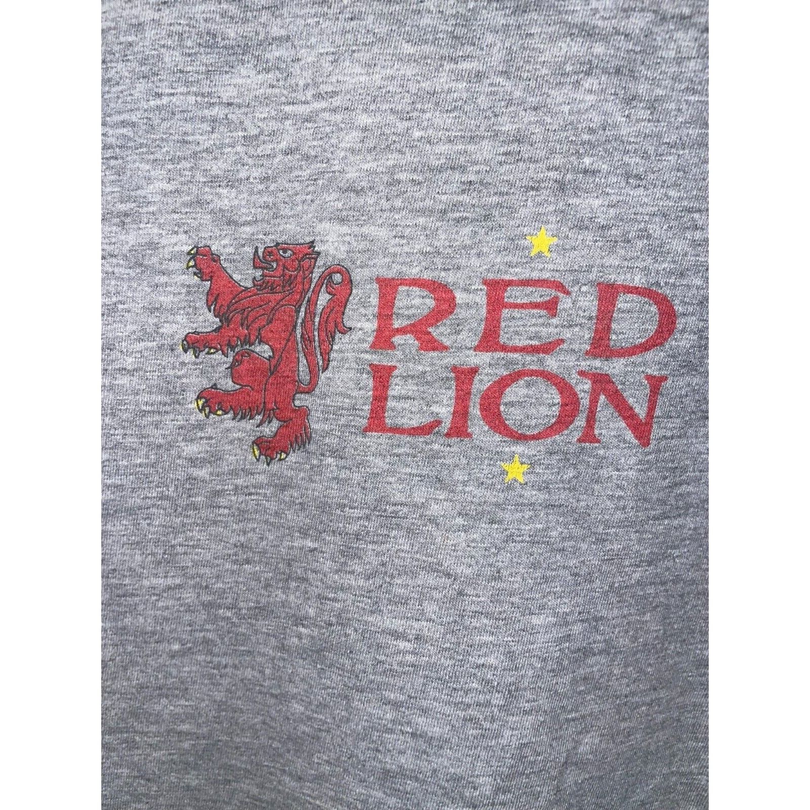 Hanes Vintage Smirnoff Shirt Red Lion Alcohol Drink Ringer Tee L Size US L / EU 52-54 / 3 - 3 Thumbnail