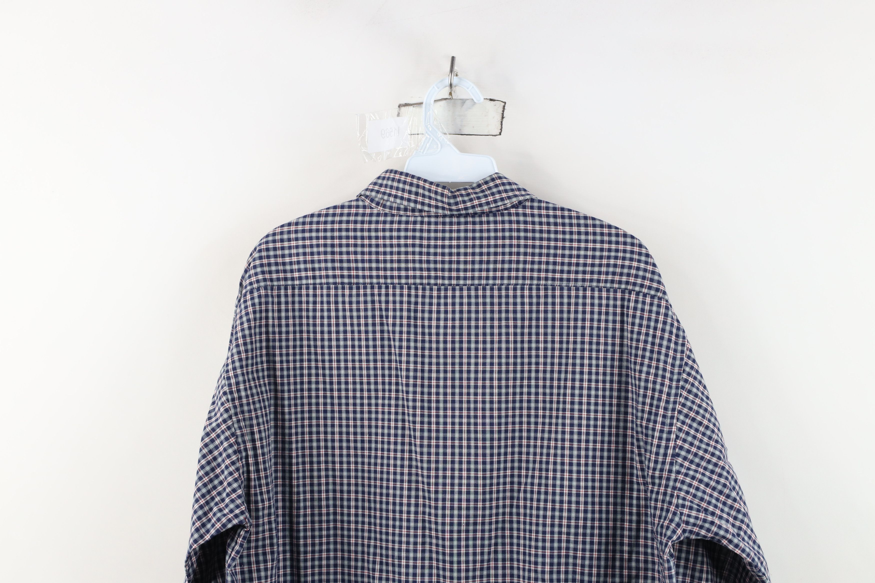 Vintage Vintage 90s Streetwear Collared Button Shirt Blue Plaid Size US M / EU 48-50 / 2 - 11 Thumbnail
