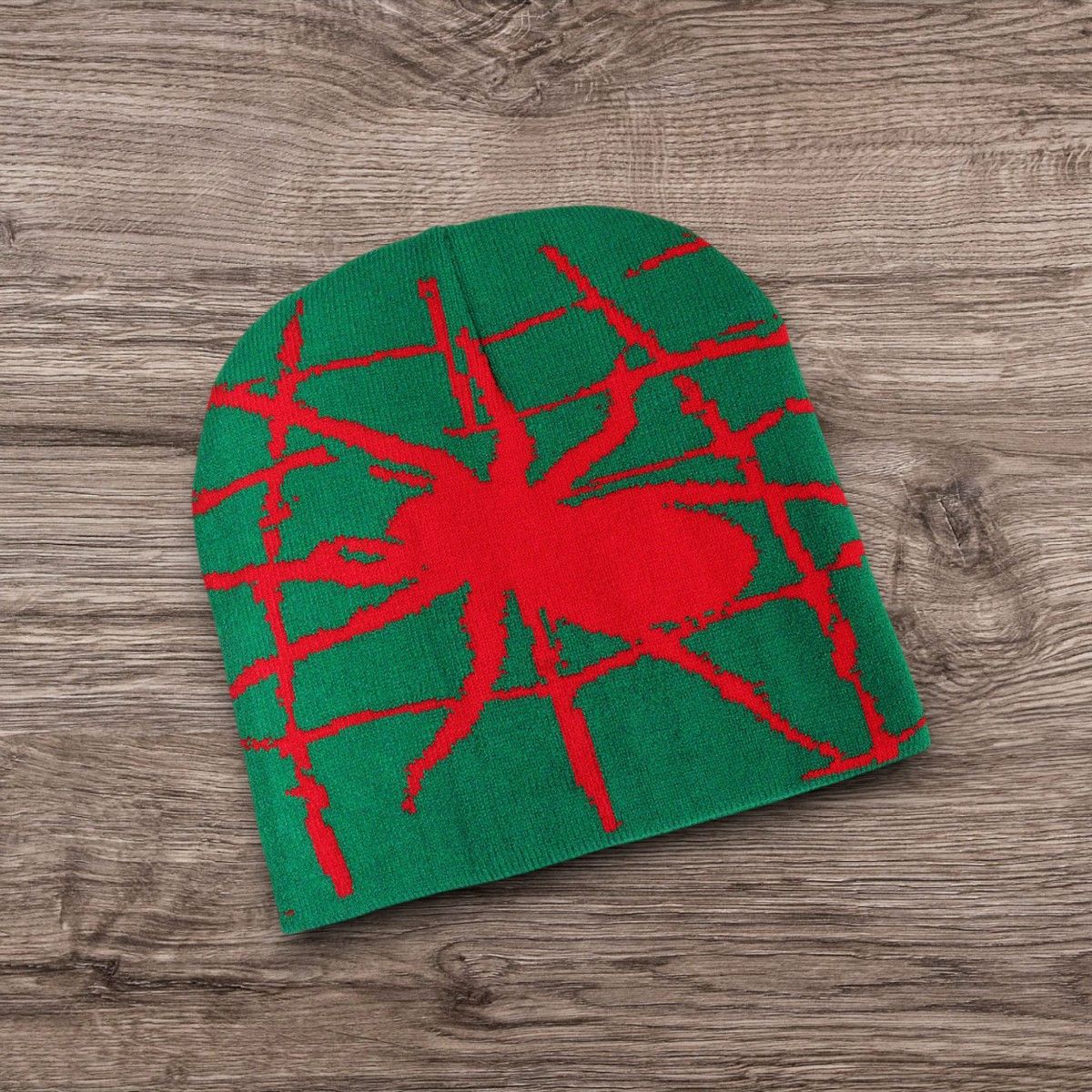 The Unbranded Brand ALT Grunge PUNK Spider web Beanie | Y2K Skater Graphic Hat Size ONE SIZE - 1 Preview