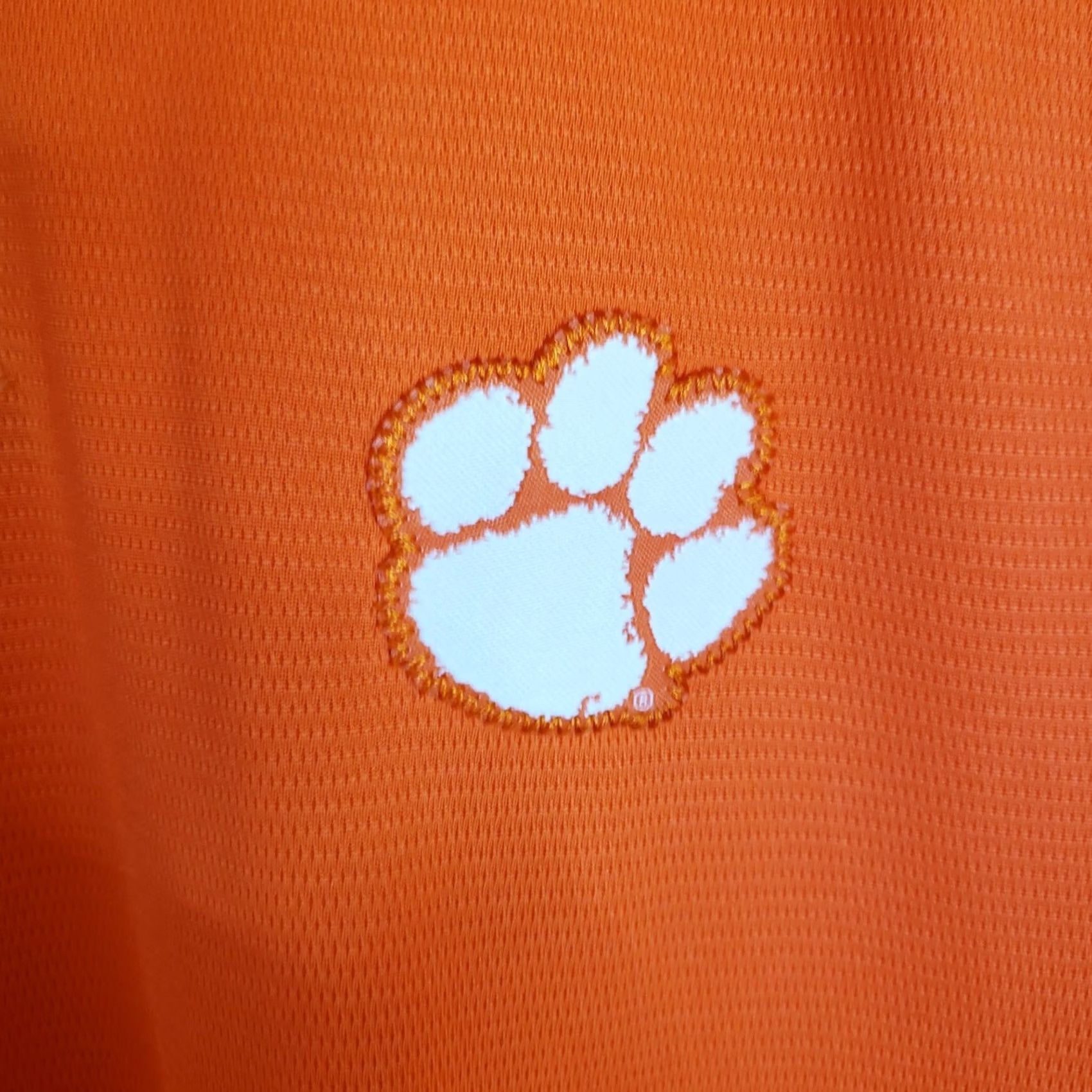 Vintage Rivalry Threads Mens M Orange Clemson Tigers Men Polo Embroidered Tiger Paw Size US M / EU 48-50 / 2 - 5 Thumbnail