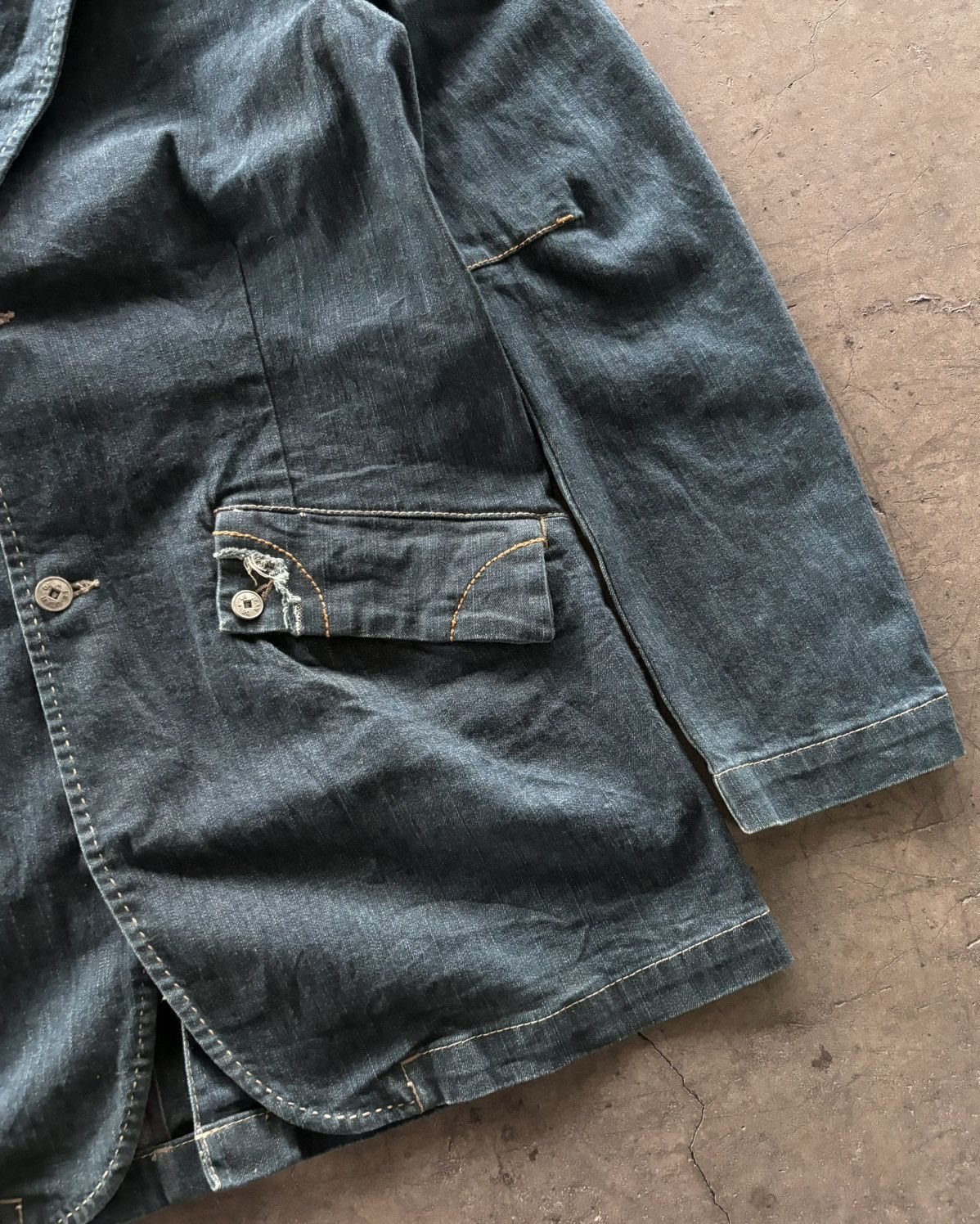Marithe + Francois Girbaud 1990s Marithe Fancois Girbaud Denim Jacket Size US L / EU 52-54 / 3 - 2 Thumbnail