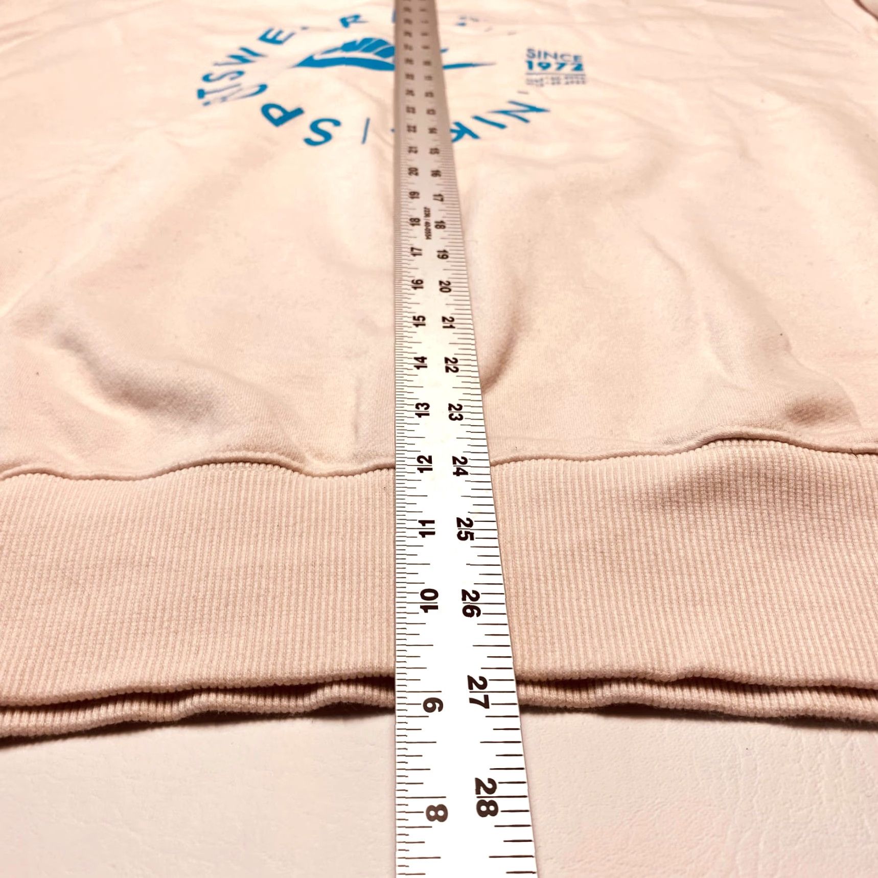 Nike VINTAGE NIKE Oversized Sweatshirt Women's XL Fleece FD4234-700 Cream Blue Logo 7593 Size XL / US 12-14 / IT 48-50 - 7 Thumbnail