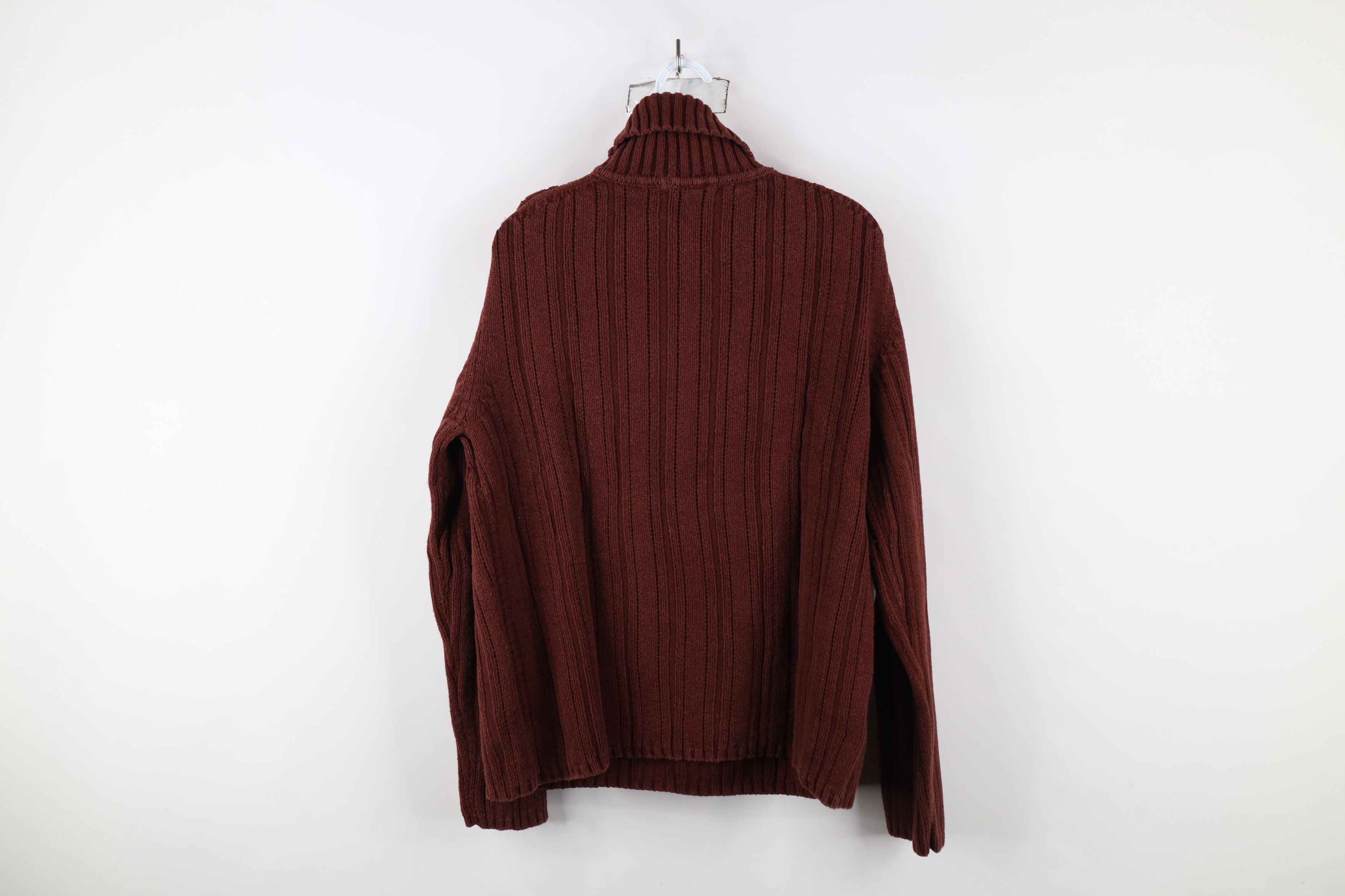 Gap × Vintage Vintage Y2K Gap Heavyweight Ribbed Knit Turtleneck Sweater Size US M / EU 48-50 / 2 - 9 Thumbnail