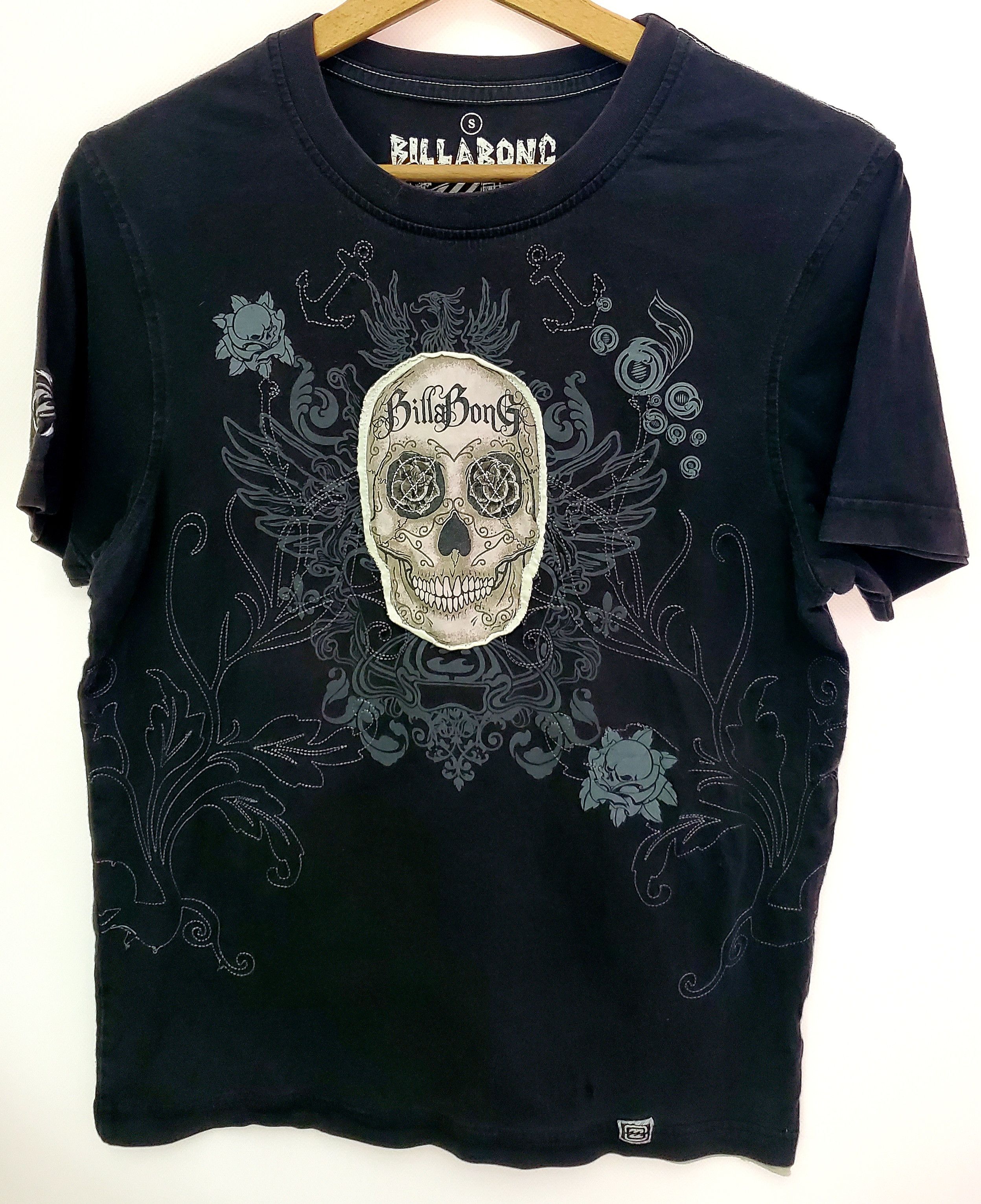 Billabong × Vintage Vintage Billabong Skull Tshirt size S Size US S / EU 44-46 / 1 - 1 Thumbnail