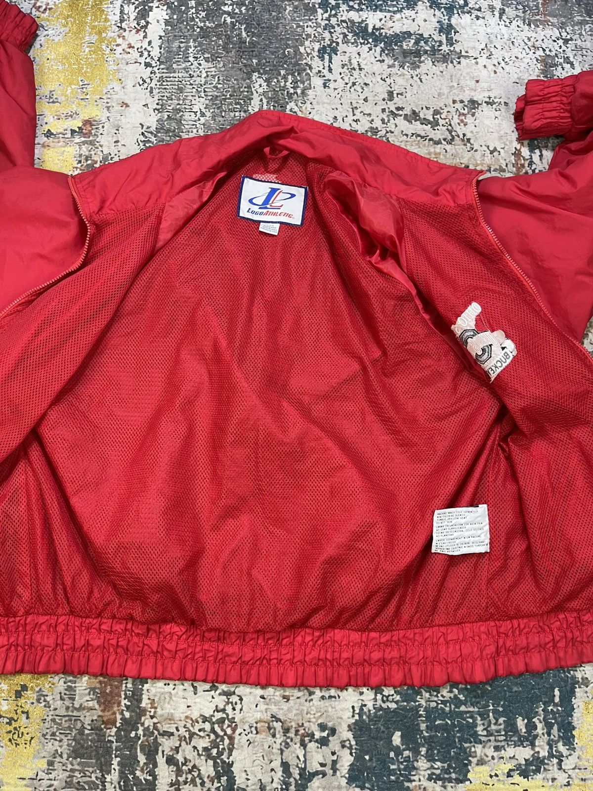 Logo Athletic Vintage 90s Ohio State Buckeyes Windbreaker Jacket Size US L / EU 52-54 / 3 - 14 Thumbnail