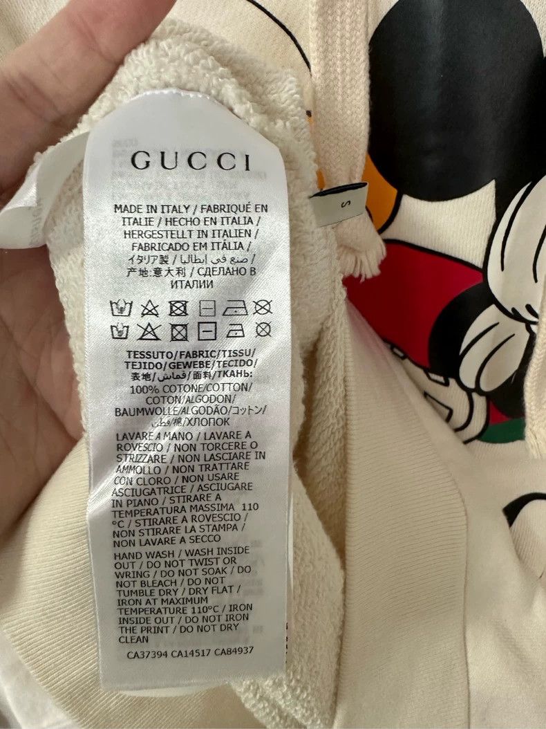 Gucci Gucci Disney co-branded white Mickey printed large logo hoo Size US S / EU 44-46 / 1 - 4 Thumbnail