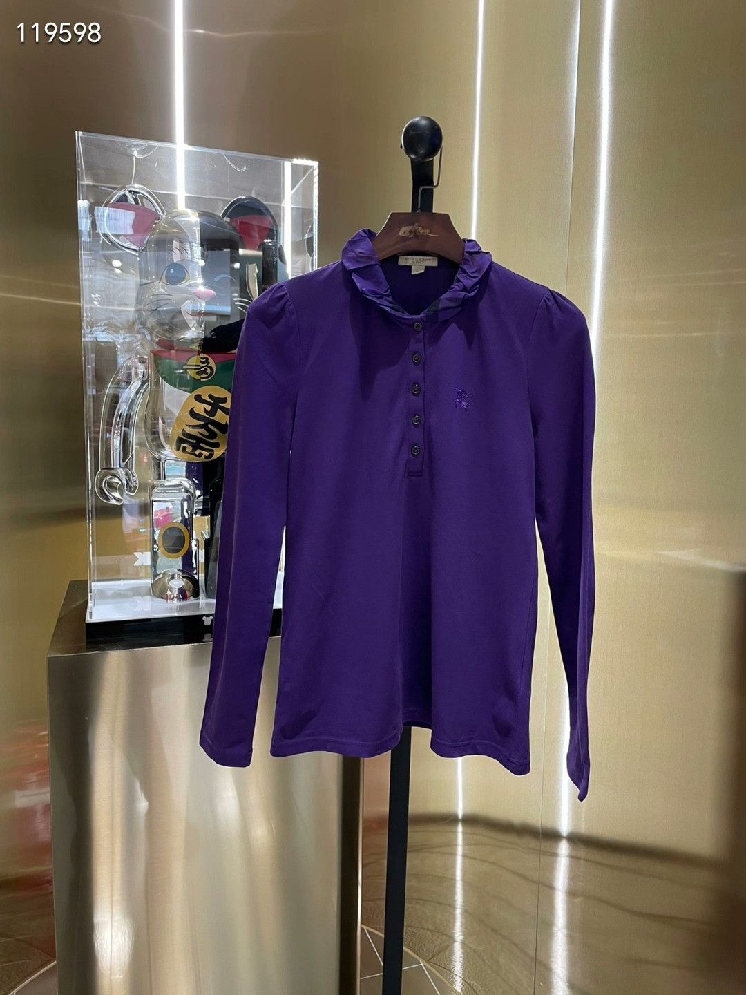 Burberry Burberry Purple Polo Shirt M Size M / US 6-8 / IT 42-44 - 1 Thumbnail