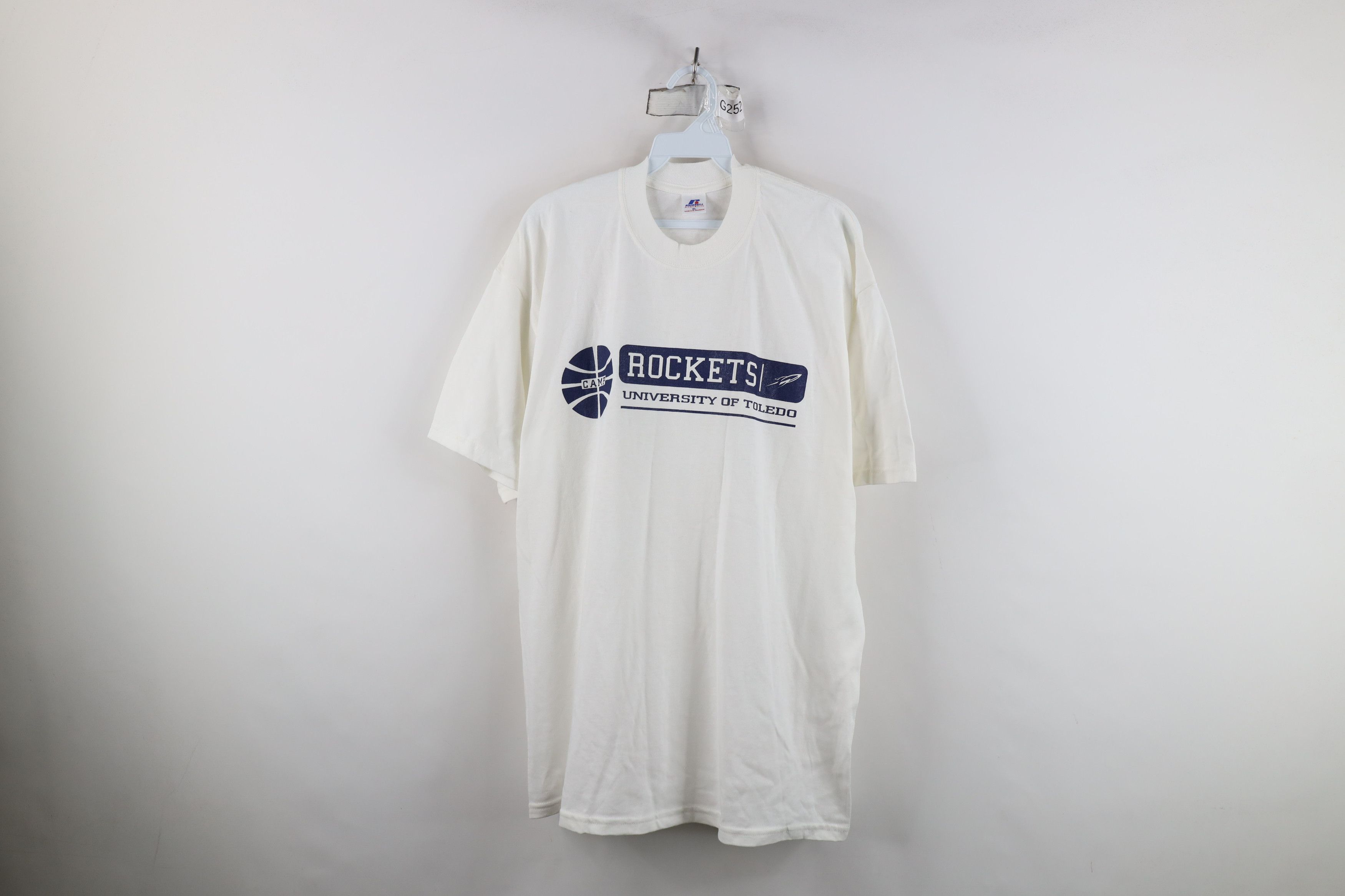 Russell Athletic Vintage 90s Russell Athletic Basketball T-Shirt Cotton Size US XL / EU 56 / 4 - 1 Thumbnail