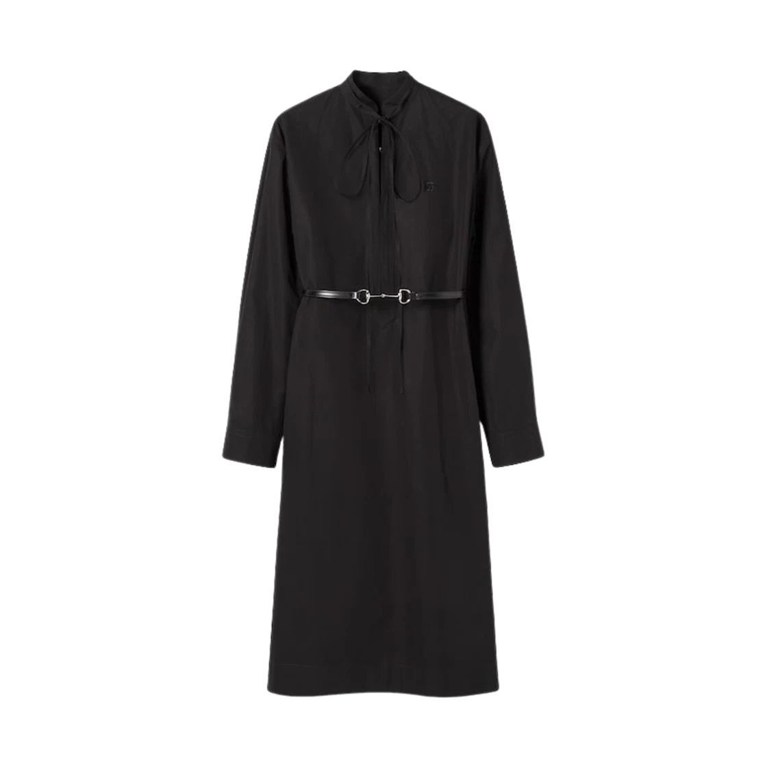 Gucci o1loc1c0226 835601 Cotton Poplin Dress With Horsebit Belt Size XS / US 0-2 / IT 36-38 - 1 Preview