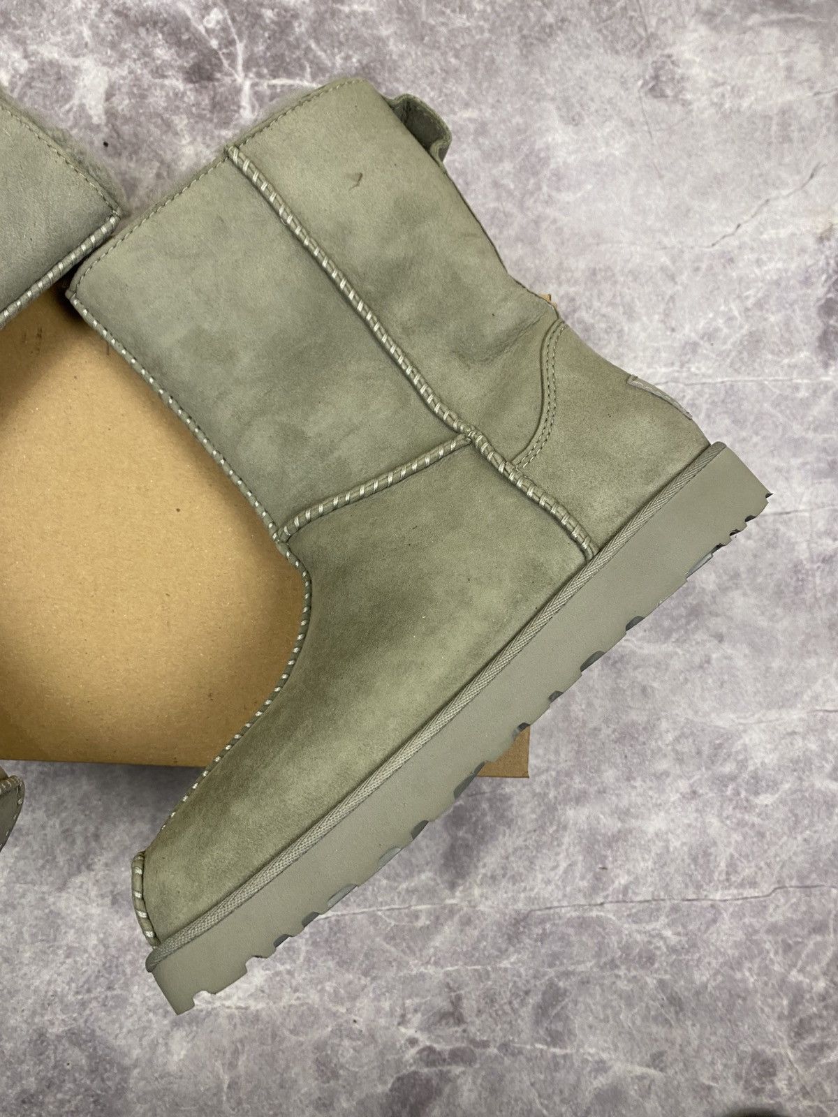 Eckhaus Latta Ugg X Eckhaus Latta Square Toe Grey Suede Boots Size: 38 Size US 8 / IT 38 - 3 Thumbnail