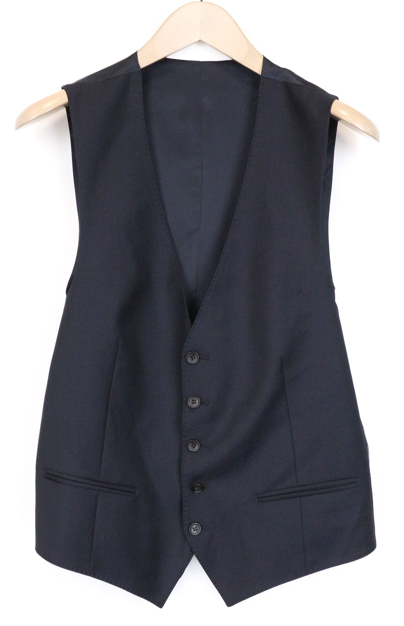 Suitsupply UK38R Blue Slim Wool V-Neck Suit 75882 Size 38R - 2 Thumbnail