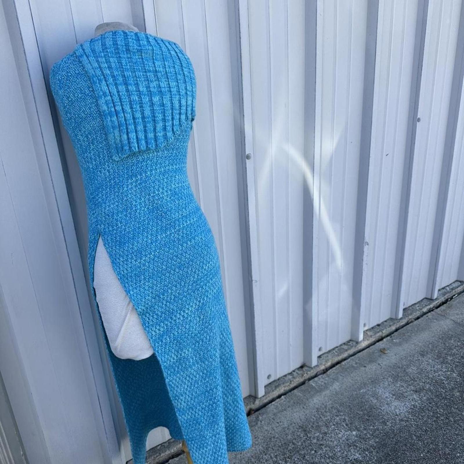 Other Blue hand knitted cover up #fairycore Size ONE SIZE - 5 Thumbnail