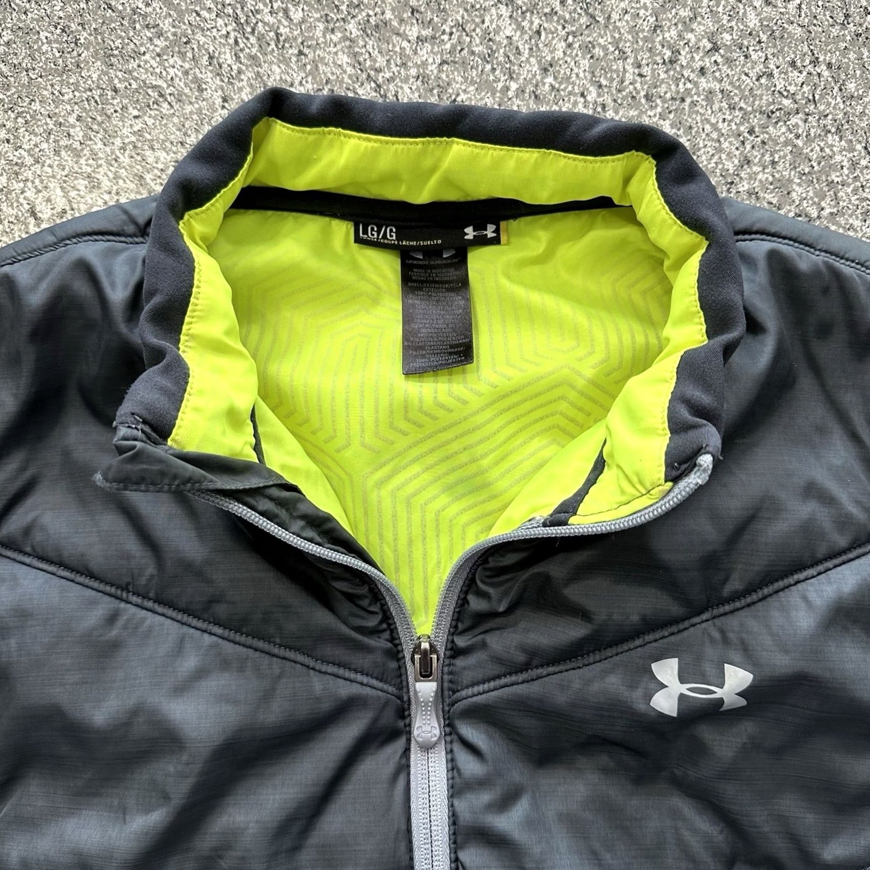 Under Armour VINTAGE Under Armour Vest Mens L UA Storm Hybrid Puffer Primaloft Black Volt Size US L / EU 52-54 / 3 - 2 Thumbnail