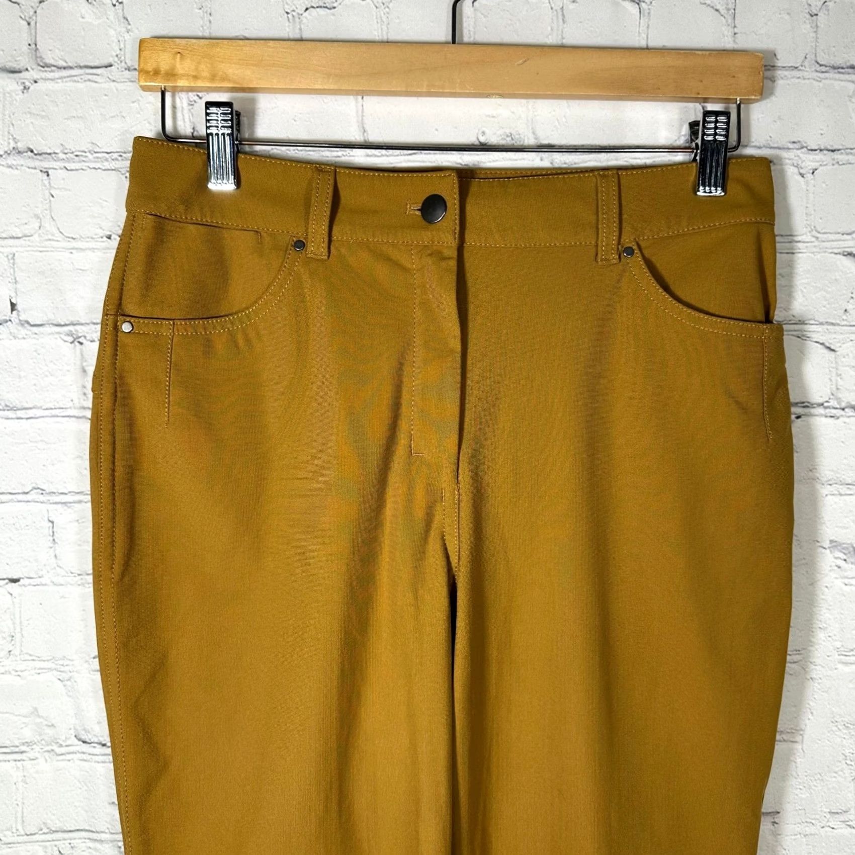 Lululemon Lululemon City Sleek 5 Pocket 7/8 Pant 8 Spiced Bronze Gold Women High Rise Size 30" / US 8 / IT 44 - 2 Thumbnail