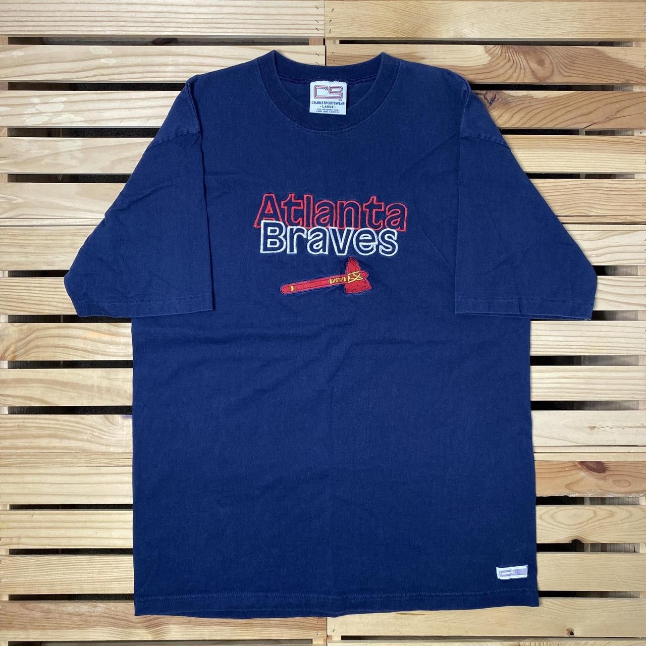 Other Vintage MLB Atlanta Braves Navy Blue Baseball Tee Size Large Size US L / EU 52-54 / 3 - 1 Thumbnail