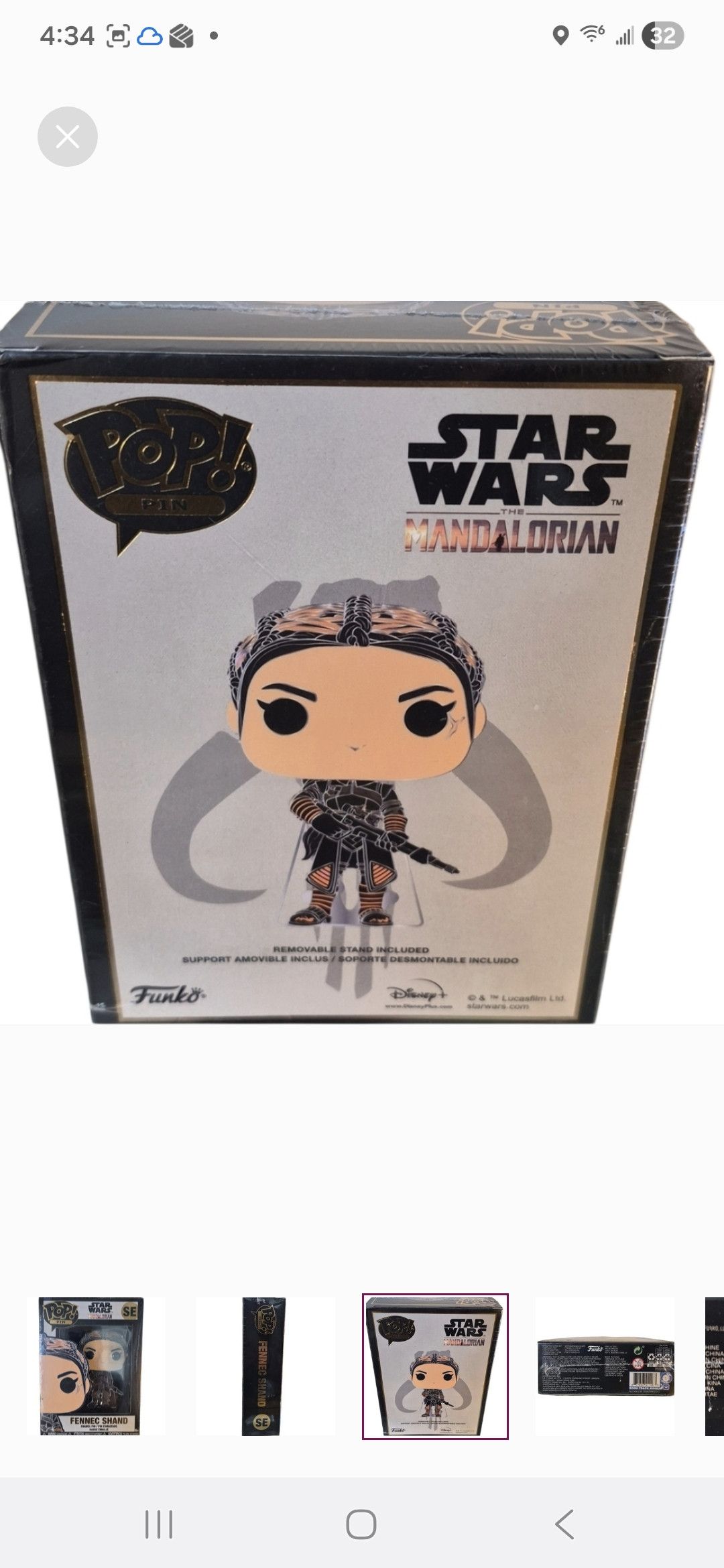 Other Funko × Star Wars POP PIN Fennec Shand Enamel Pin Size ONE SIZE - 2 Thumbnail