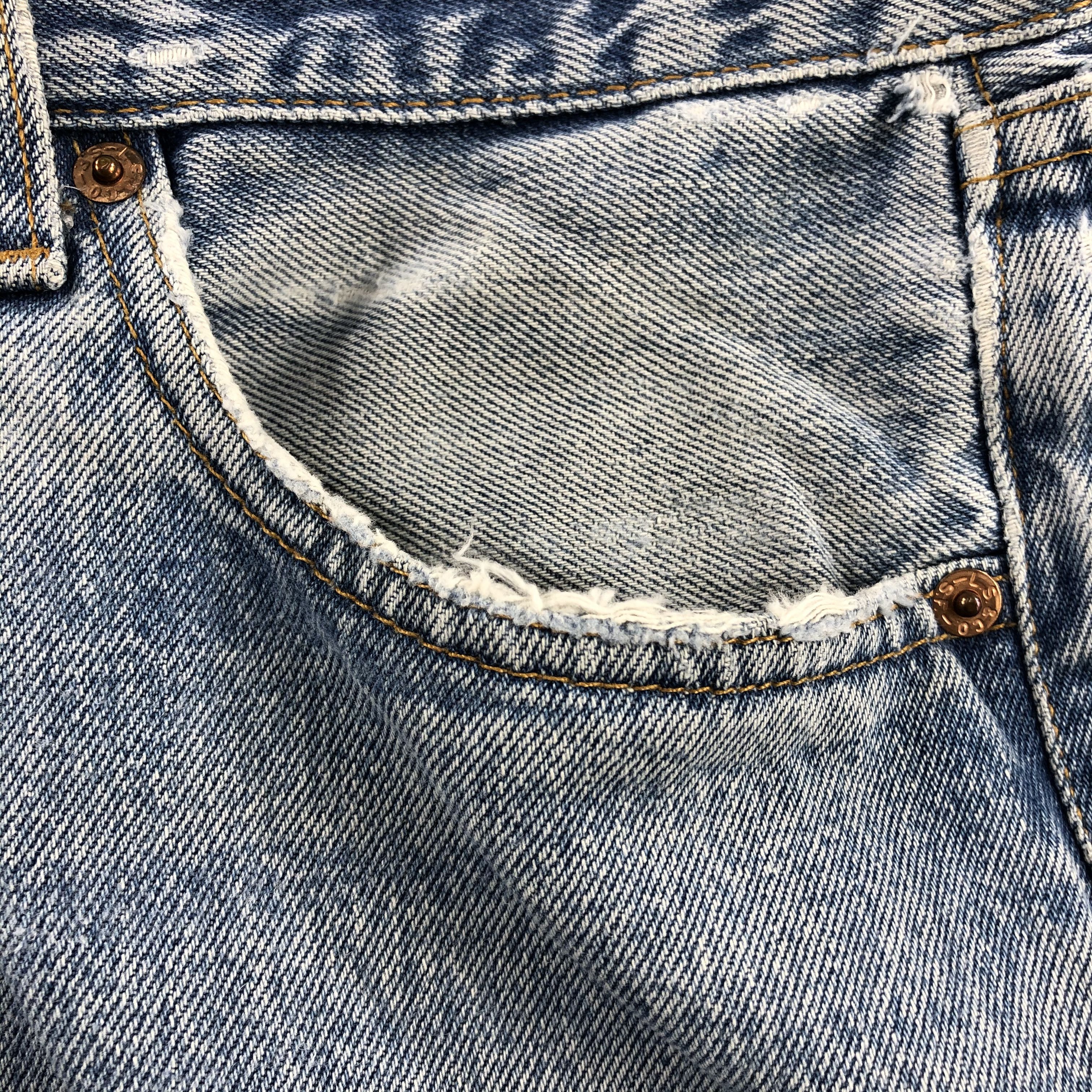 Levi's 90s Vintage Light Wash Levis 501 Jeans-J1501 Size US 35 - 11 Thumbnail