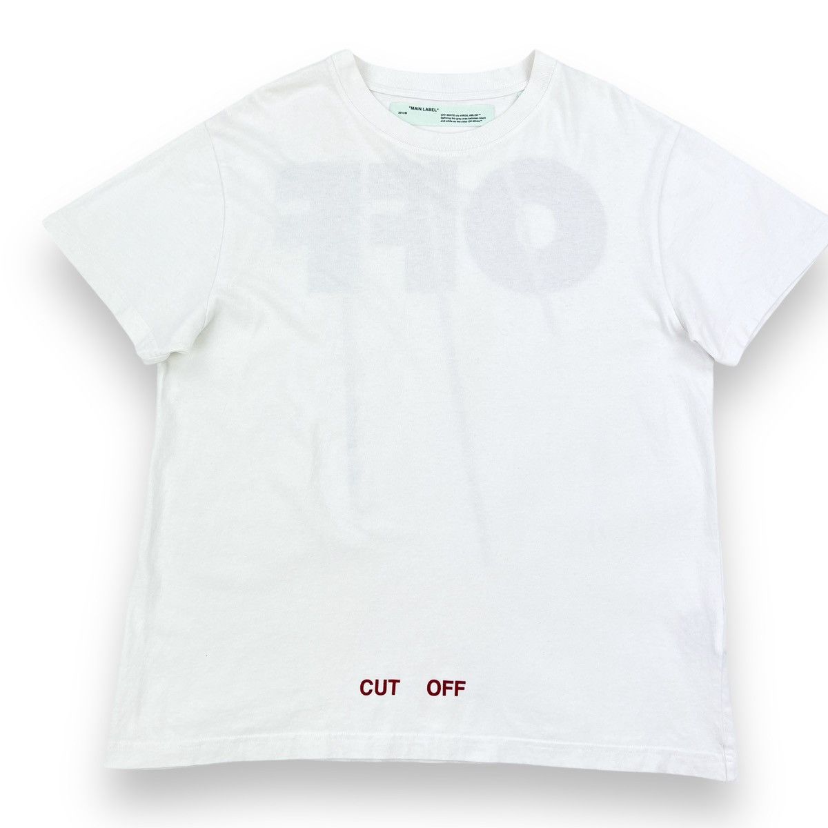Off-White Off-White Off Print White T Shirt Size US M / EU 48-50 / 2 - 2 Thumbnail