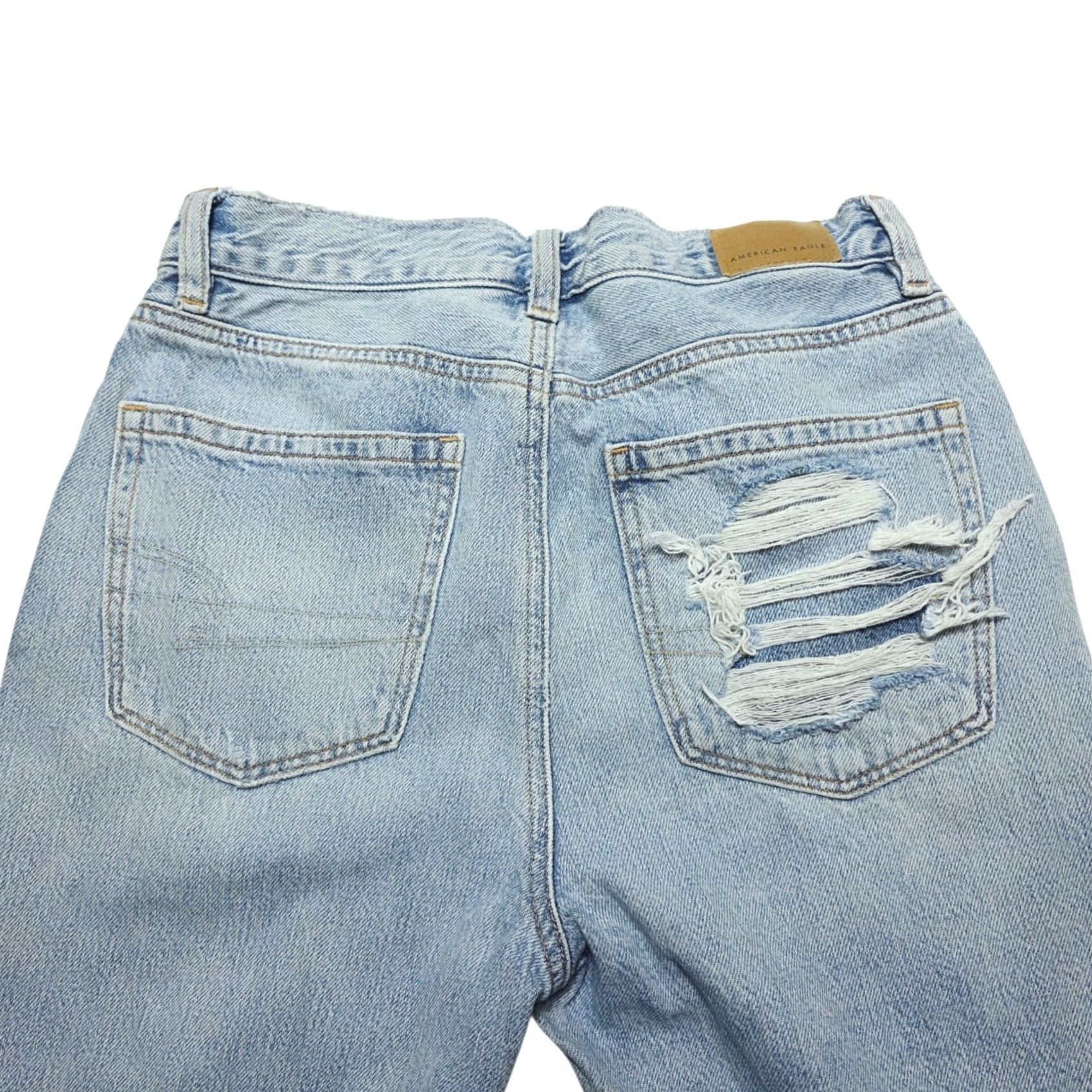 American Eagle Outfitters VINTAGE American Eagle Jeans Distressed Mom Jeans Women’s Size 2 Blue Stretch Size 26" / US 2 / IT 38 - 4 Thumbnail