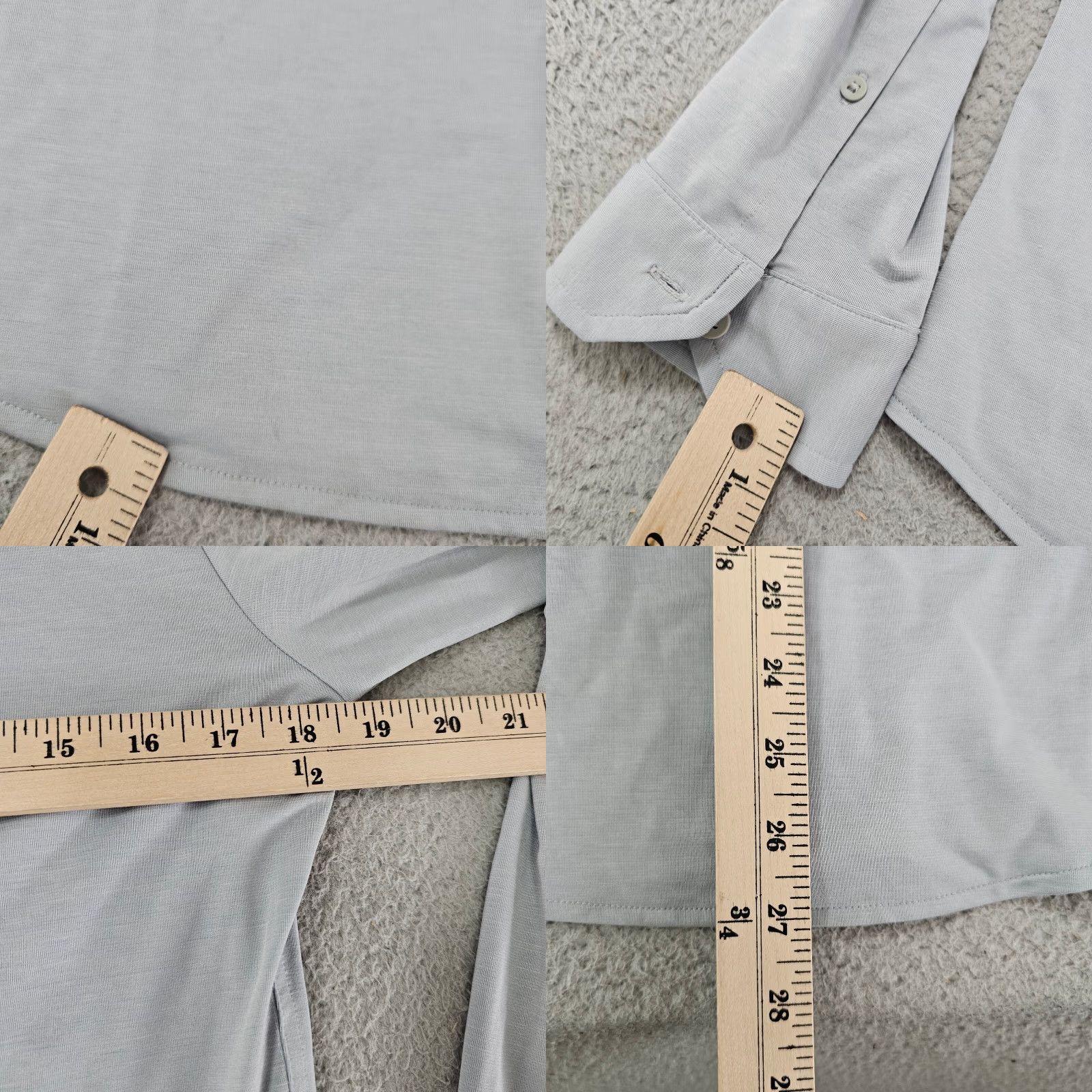 Vintage FLX Button-Up Shirt Men’s Small Gray Long Sleeve Collared Stretch Shirt Size US S / EU 44-46 / 1 - 8 Thumbnail