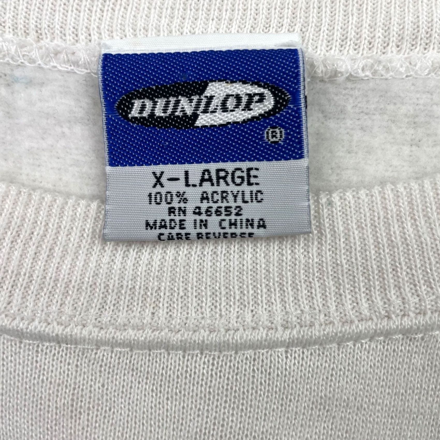 Dunlop VINTAGE Dunlop Men's Pullover Sweatshirt Crewneck XL Teal/White/Black 90s USA Size US XL / EU 56 / 4 - 4 Thumbnail