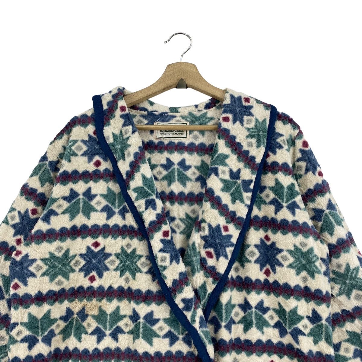 L.L. Bean × Native LL BEAN USA Retro Sherpa Navajo Aztec Native Overprint Long Size US XL / EU 56 / 4 - 2 Thumbnail