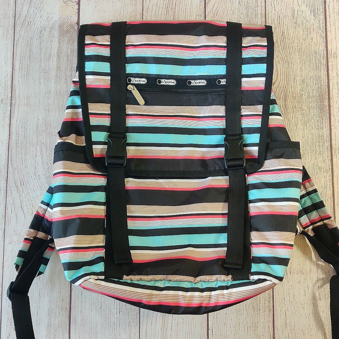 LeSportsac LeSportsac Tennis Stripe Journey Backpack Large NWT Size ONE SIZE - 1 Thumbnail