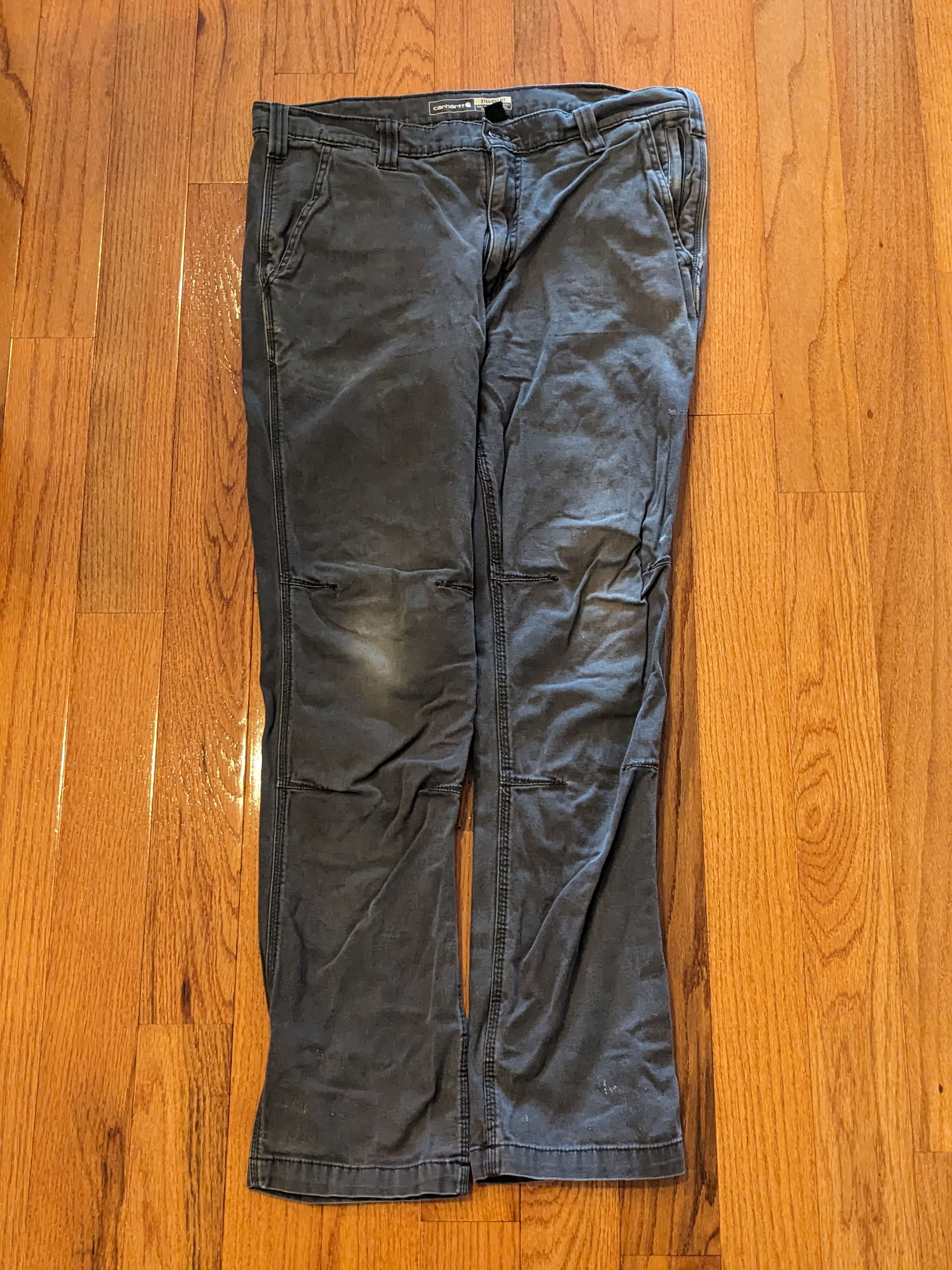 Carhartt × Designer Carhartt Straight Fit Gray 36x32 Pants Size US 36 / EU 52 - 2 Thumbnail
