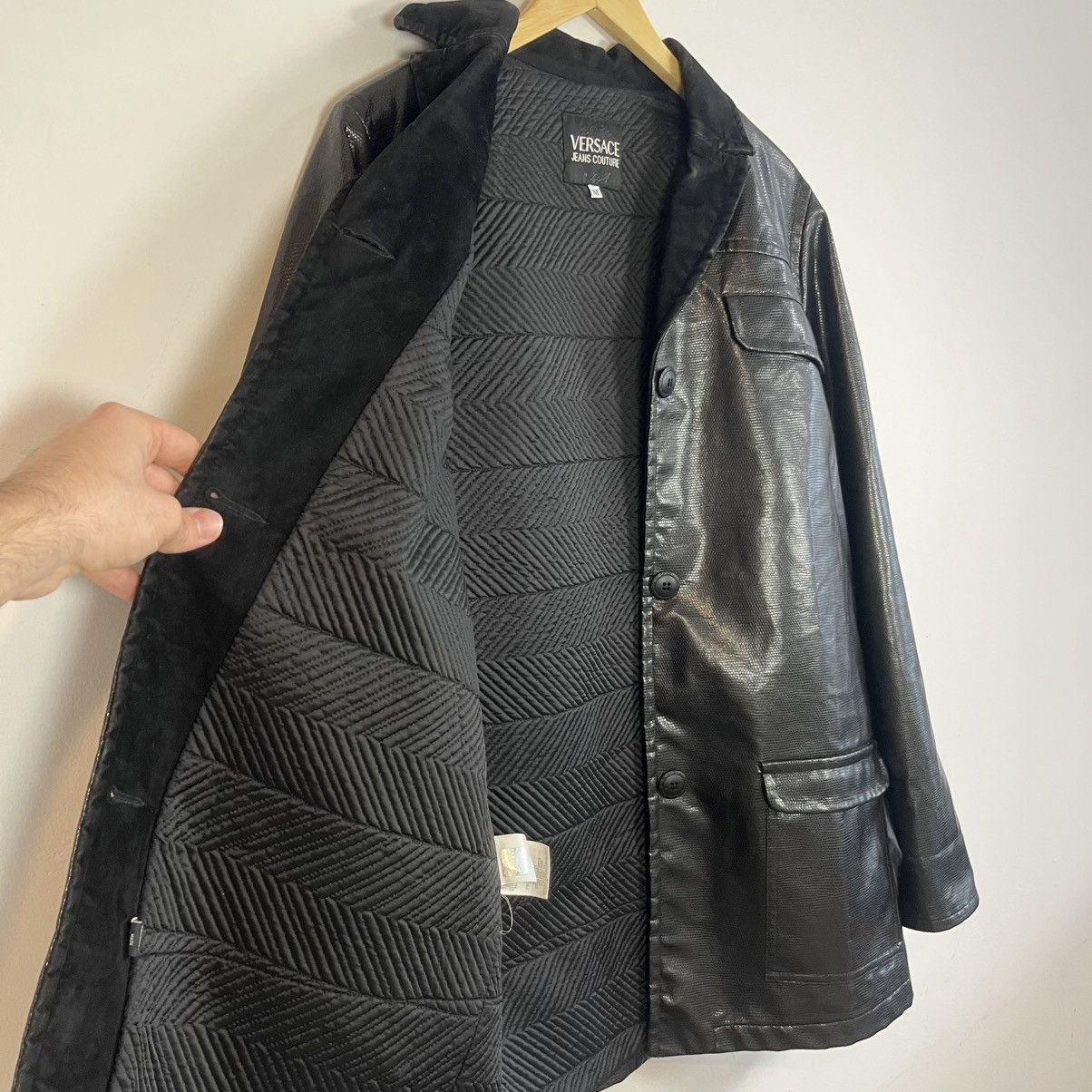 Versace Jeans Couture RARE Vintage Versace Jeans Couture Black Jacket Luxury M Size US M / EU 48-50 / 2 - 8 Thumbnail