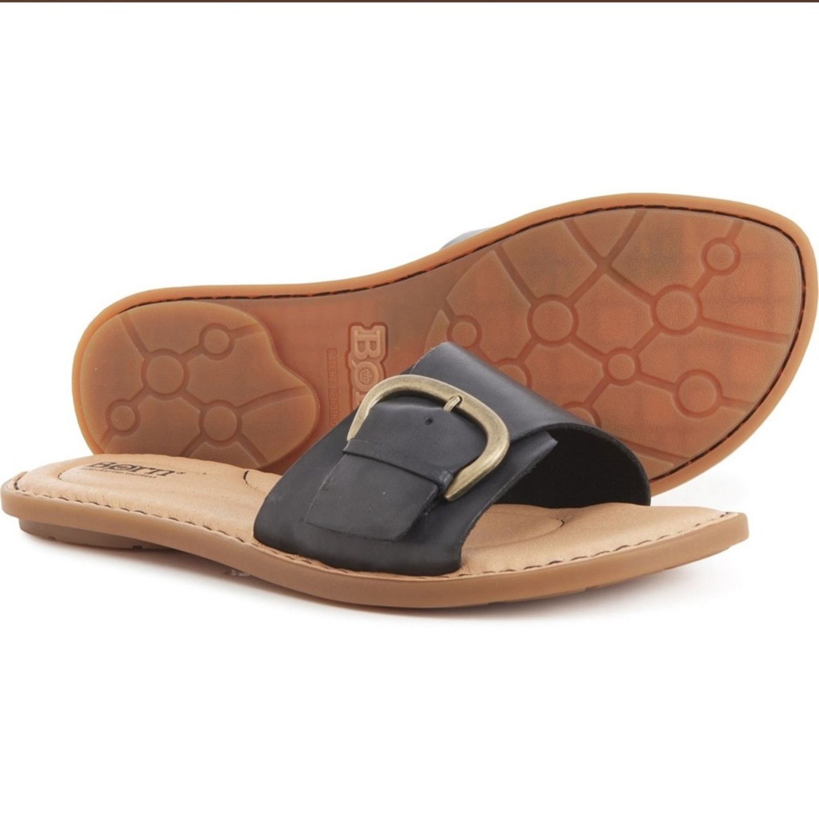 Born 🎉LAST PIECE🎉Born Miarra Big Buckle Slide Sandals - Leather Size US 10 / IT 40 - 1 Thumbnail