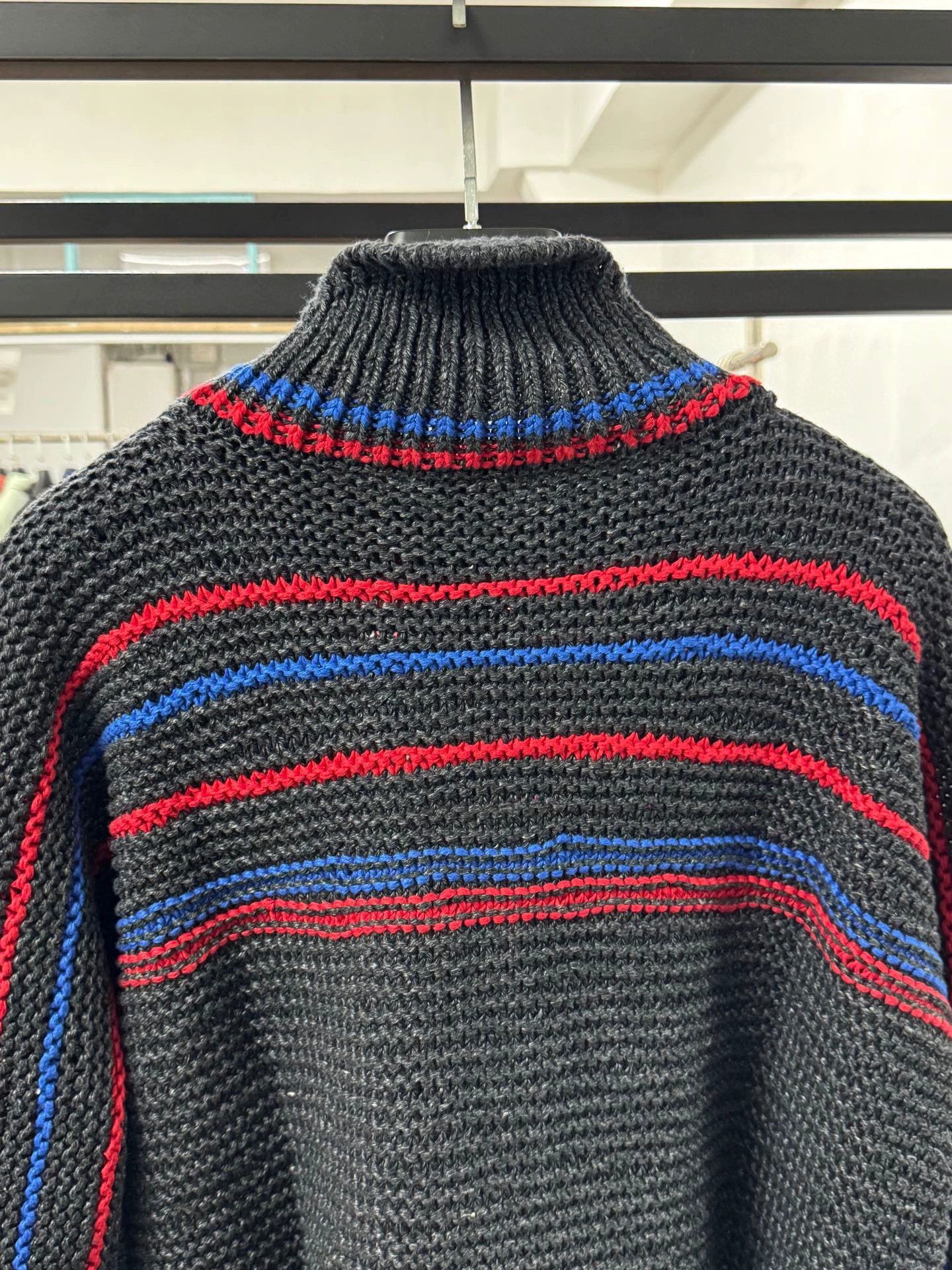 Bottega Veneta multicolored knitted turtleneck sweater for men Size US M / EU 48-50 / 2 - 5 Thumbnail