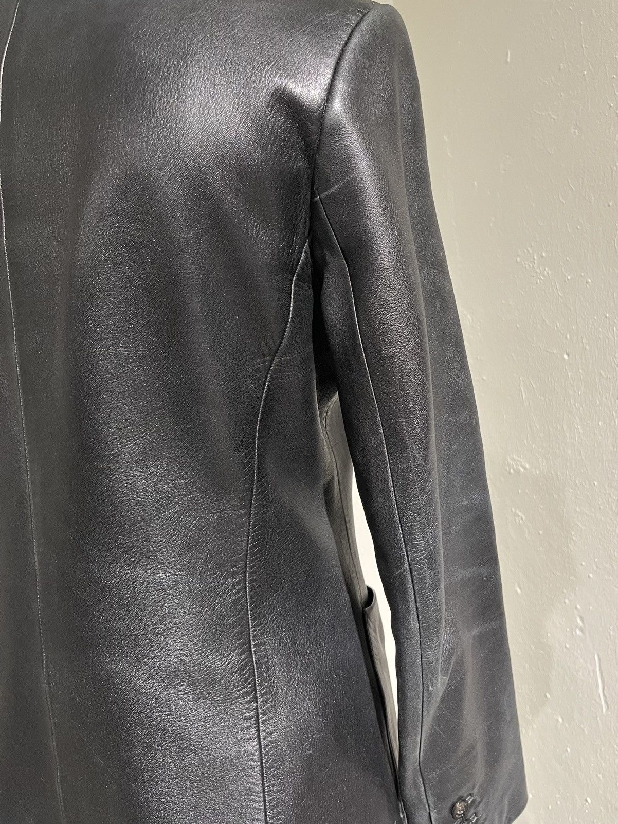 Gucci 1998 Tom Ford Leather Blazer Size M / US 6-8 / IT 42-44 - 10 Thumbnail