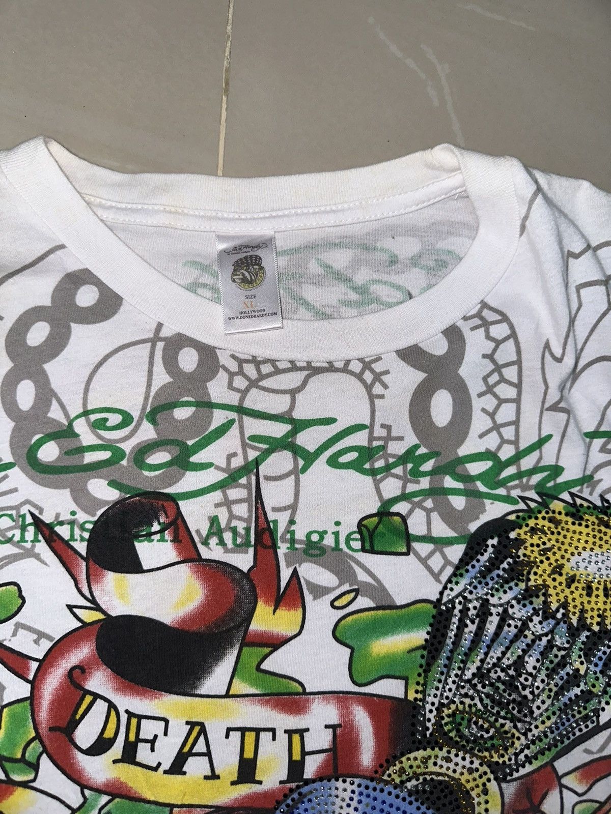 Ed Hardy × Vintage Ed Hardy t shirt Size US XL / EU 56 / 4 - 4 Thumbnail