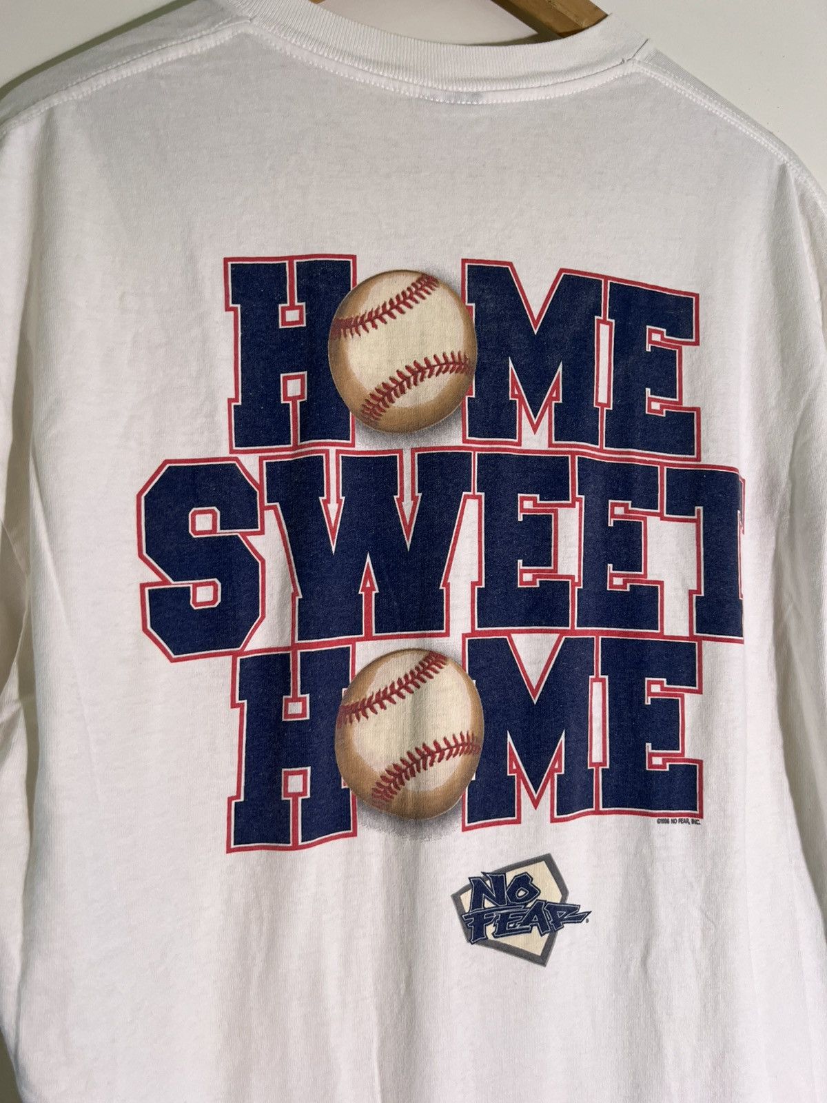 Vintage 90’s VTG Vintage No Fear Sweet Home Baseball Retro Tee Shirt Size US XL / EU 56 / 4 - 3 Thumbnail