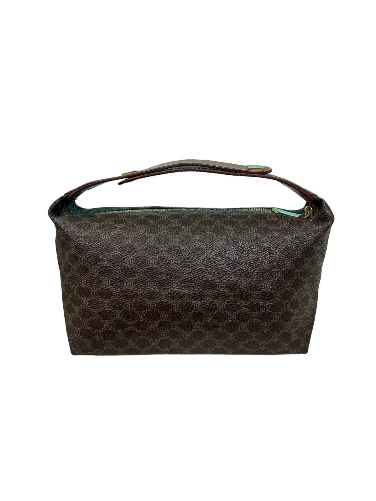 Authentic Celine Macadam Vanity Hand/shoulder Bag in Brown, Women's