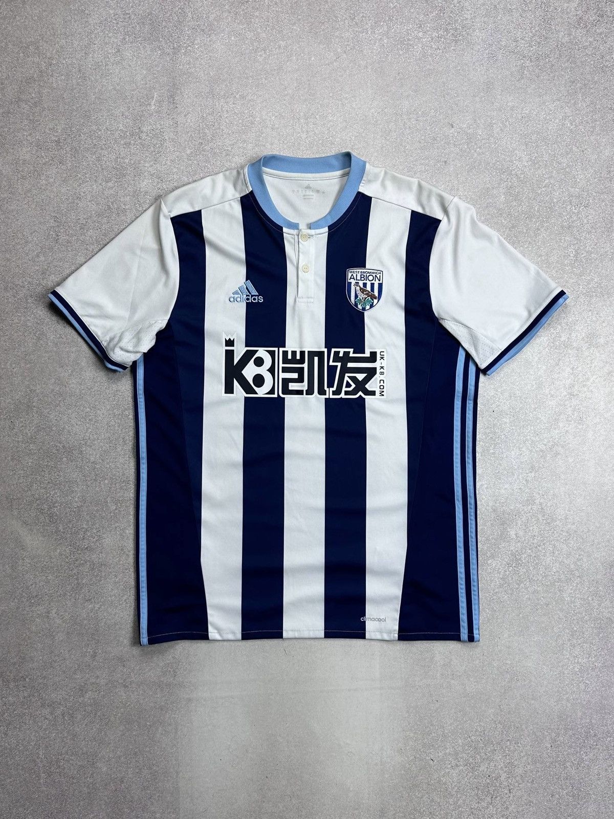 Adidas 2016 Adidas West Bromwich Albion Home Jersey T-shirt XL Size US L / EU 52-54 / 3 - 1 Thumbnail