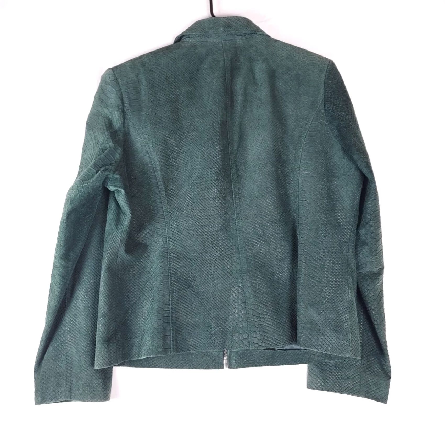 Vintage VINTAGE? No — Bernardo Leather Jacket Women's L Green Forest Genuine Leather Polyester Lining Jacket Men? Womens Size L / US 10 / IT 46 - 2 Thumbnail