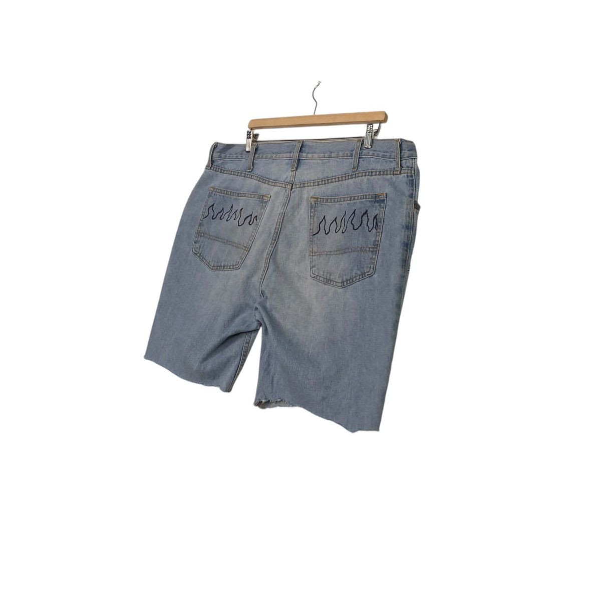 Vintage 🔥VINTAGE BIKER SHORT DENIM PANTS ARIZONA SKELETON DESIGN Size US 38 / EU 54 - 14 Thumbnail