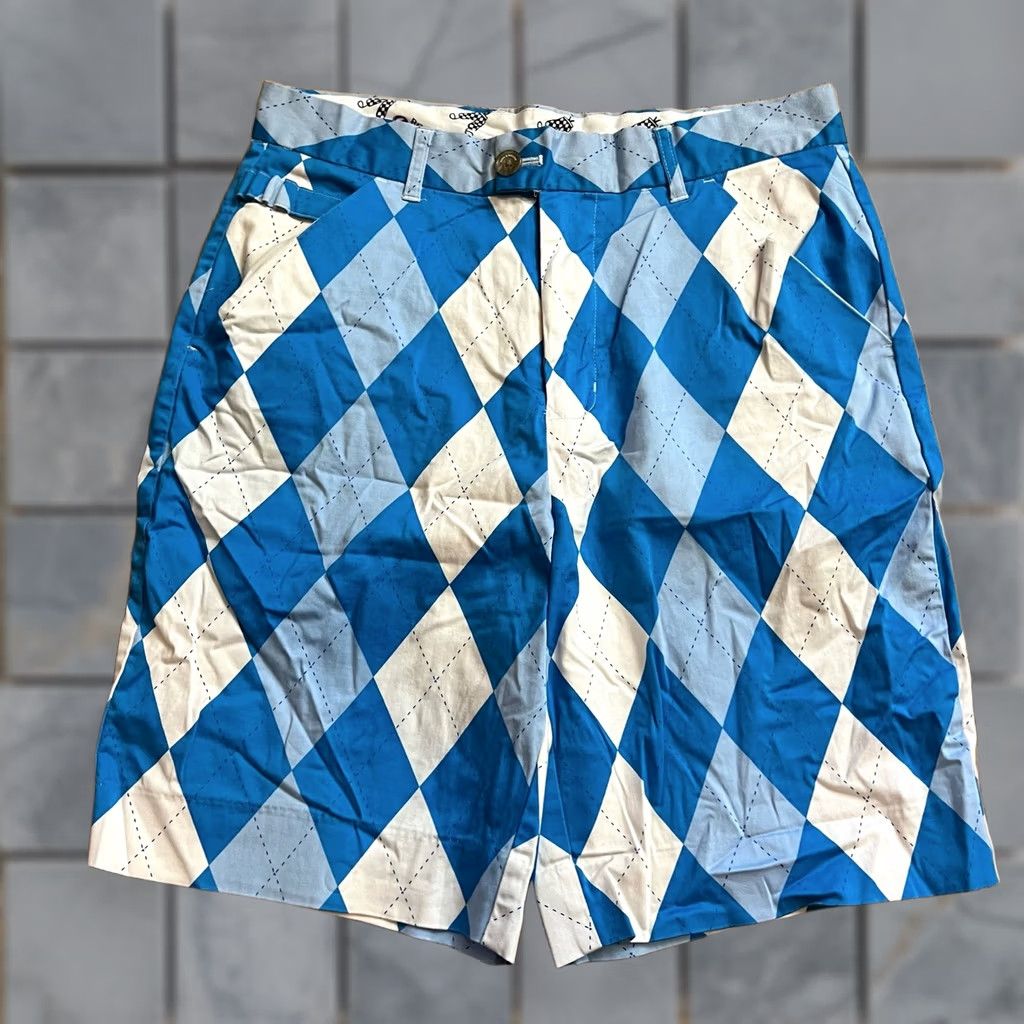 Vintage VINTAGE Royal awesome Shorts Mens 30 Argyle Blue White Golf Loud 31x9 Mens Size US 30 / EU 46 - 1 Thumbnail