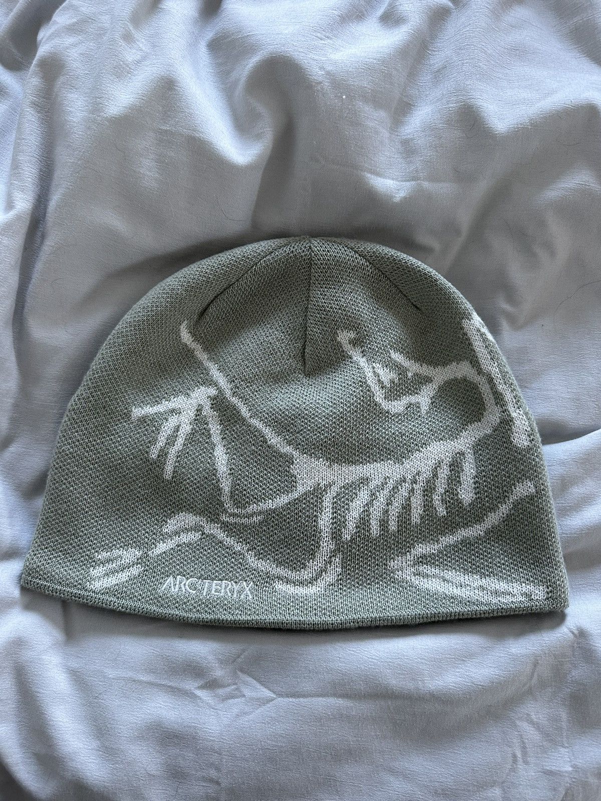 Arc'teryx Arc'teryx Grey/Mint Green Beanie | Grailed