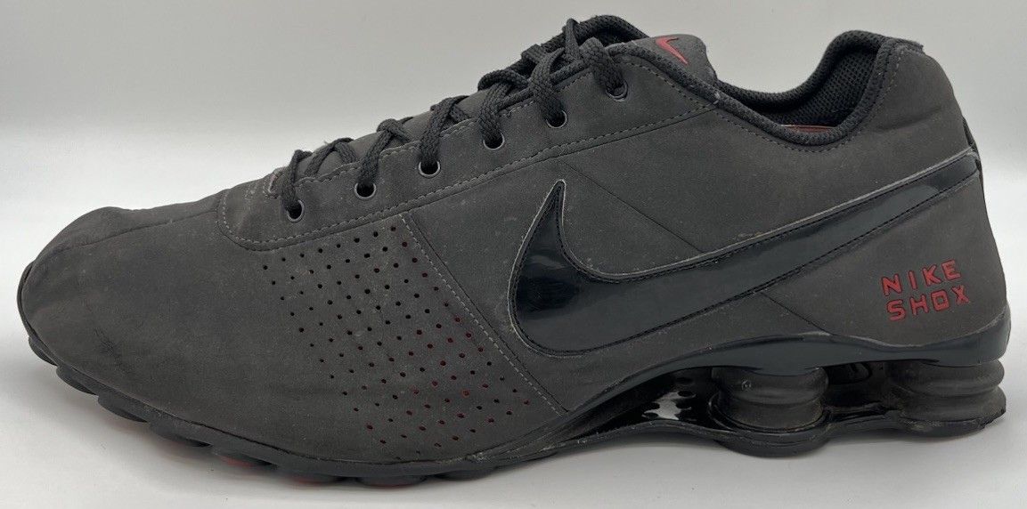 Nike Nike Shox Deliver 2012 Men's Size 13 Sneakers Black/Gray/Red Size US 13 / EU 46 - 6 Thumbnail